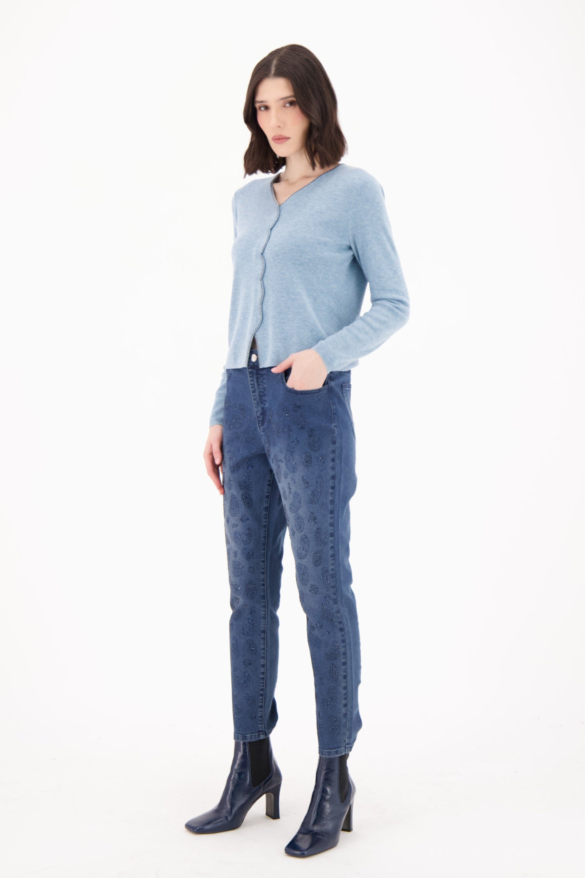 Sparkle Denim Pant