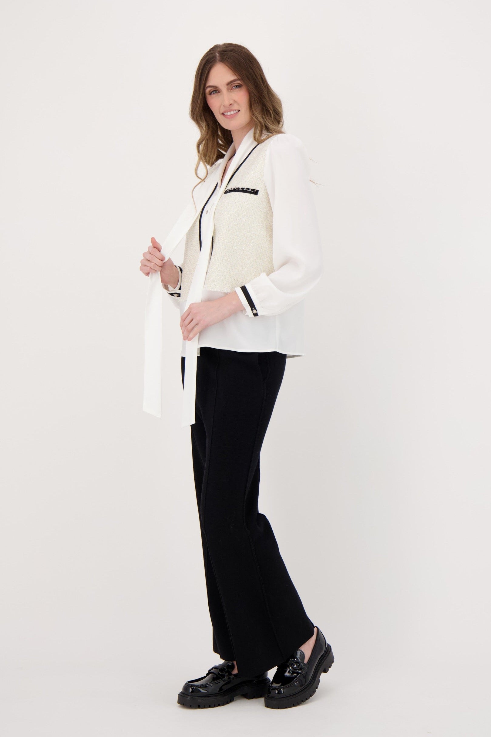 Fooler Tweed Vest With Neck Tie