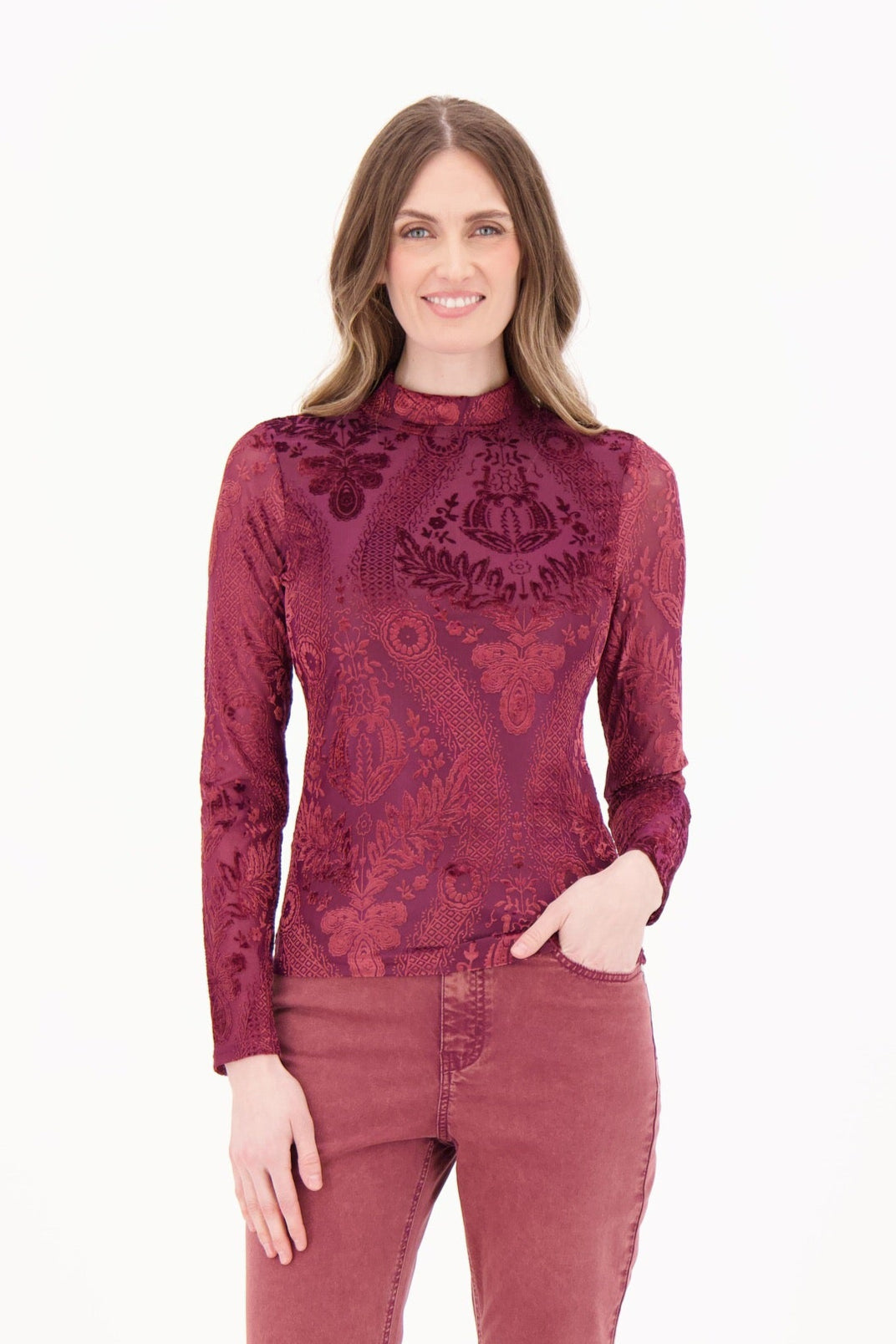 Burnout Velour Top