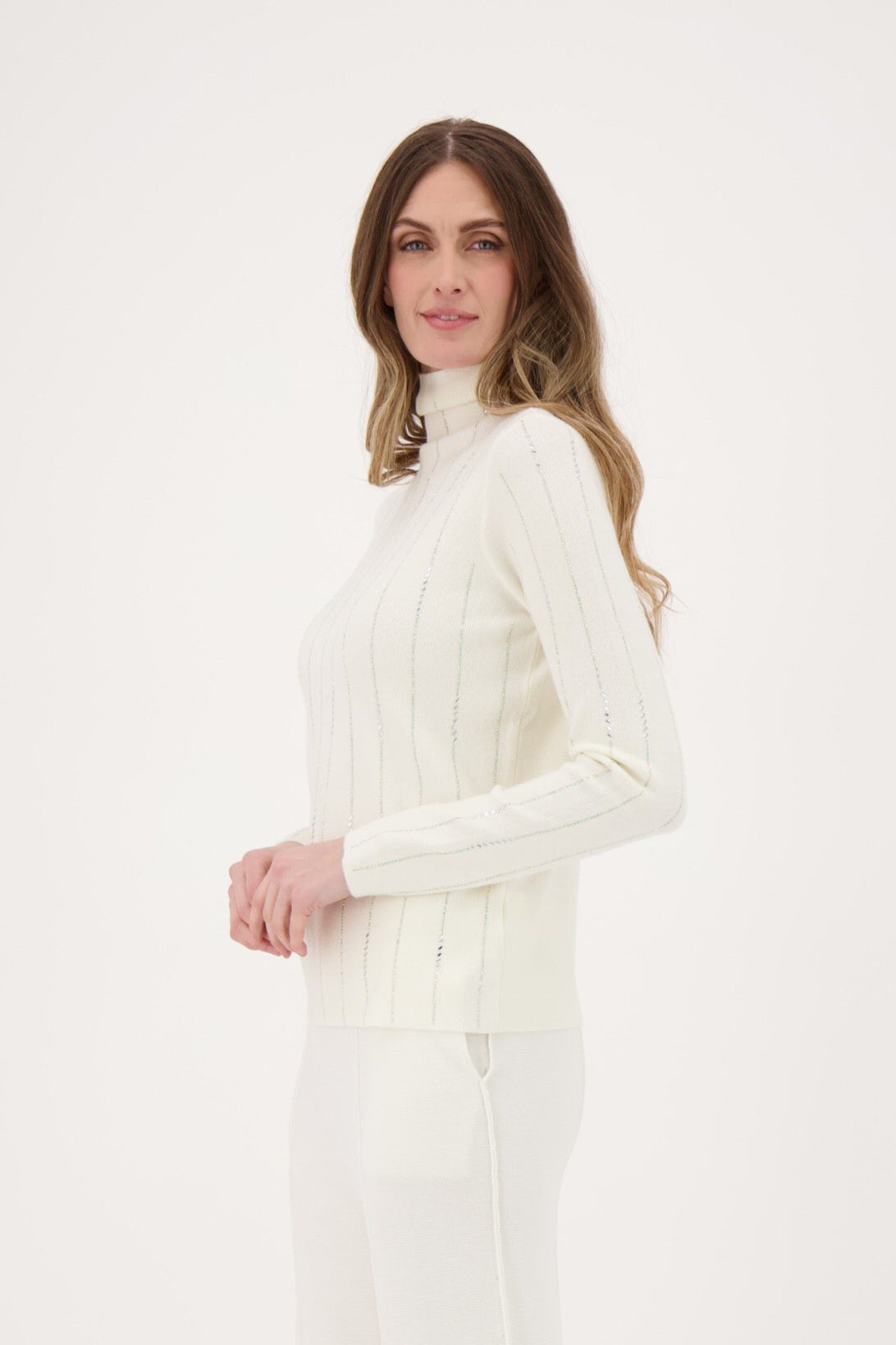 Rhinestone Stripe Sweater