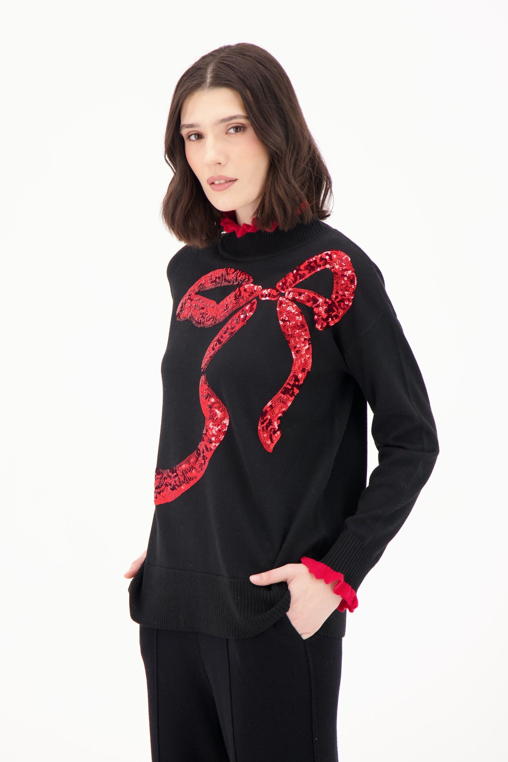 Christmas Bow Sweater