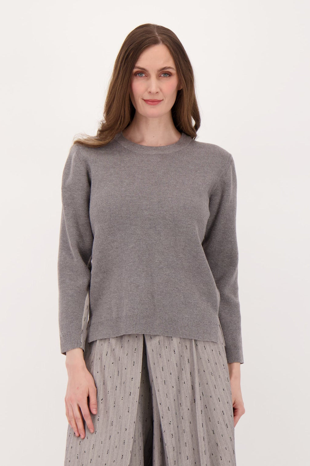 Beaded Hot Fix Back With Sweater Knit Front