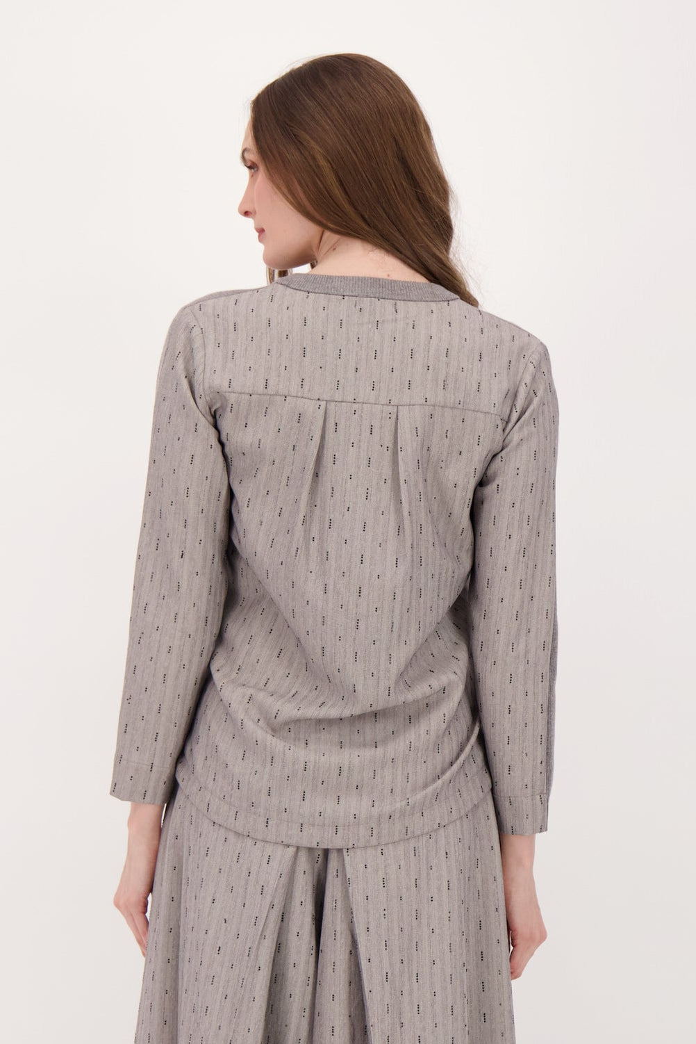 Beaded Hot Fix Back With Sweater Knit Front