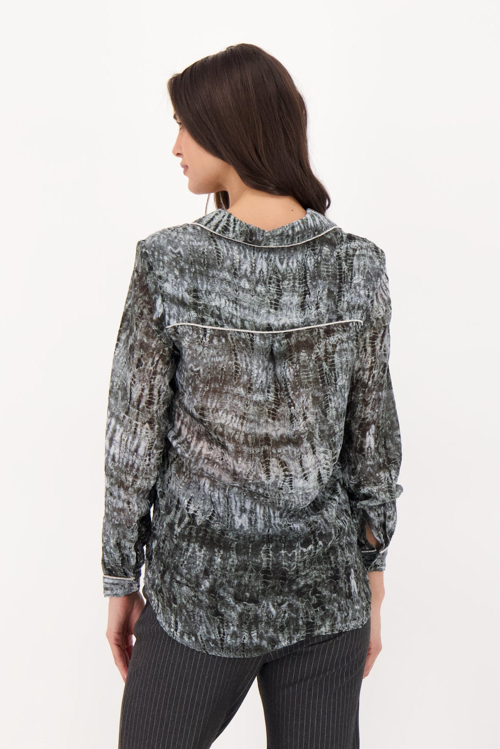 Piping Detail Blouse