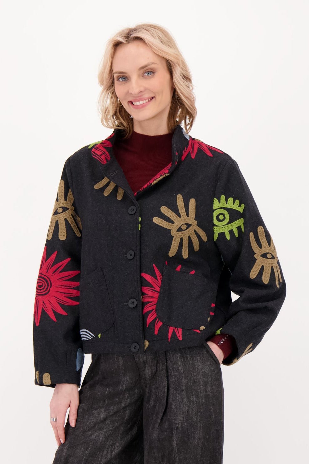 Good Luck Embroidered Jacket