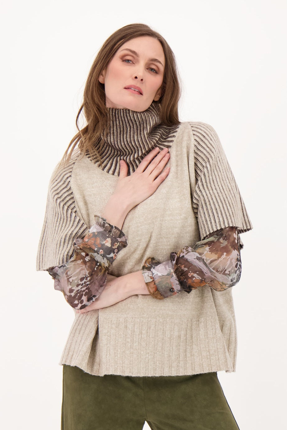 Turtle Neck Sweater Vest