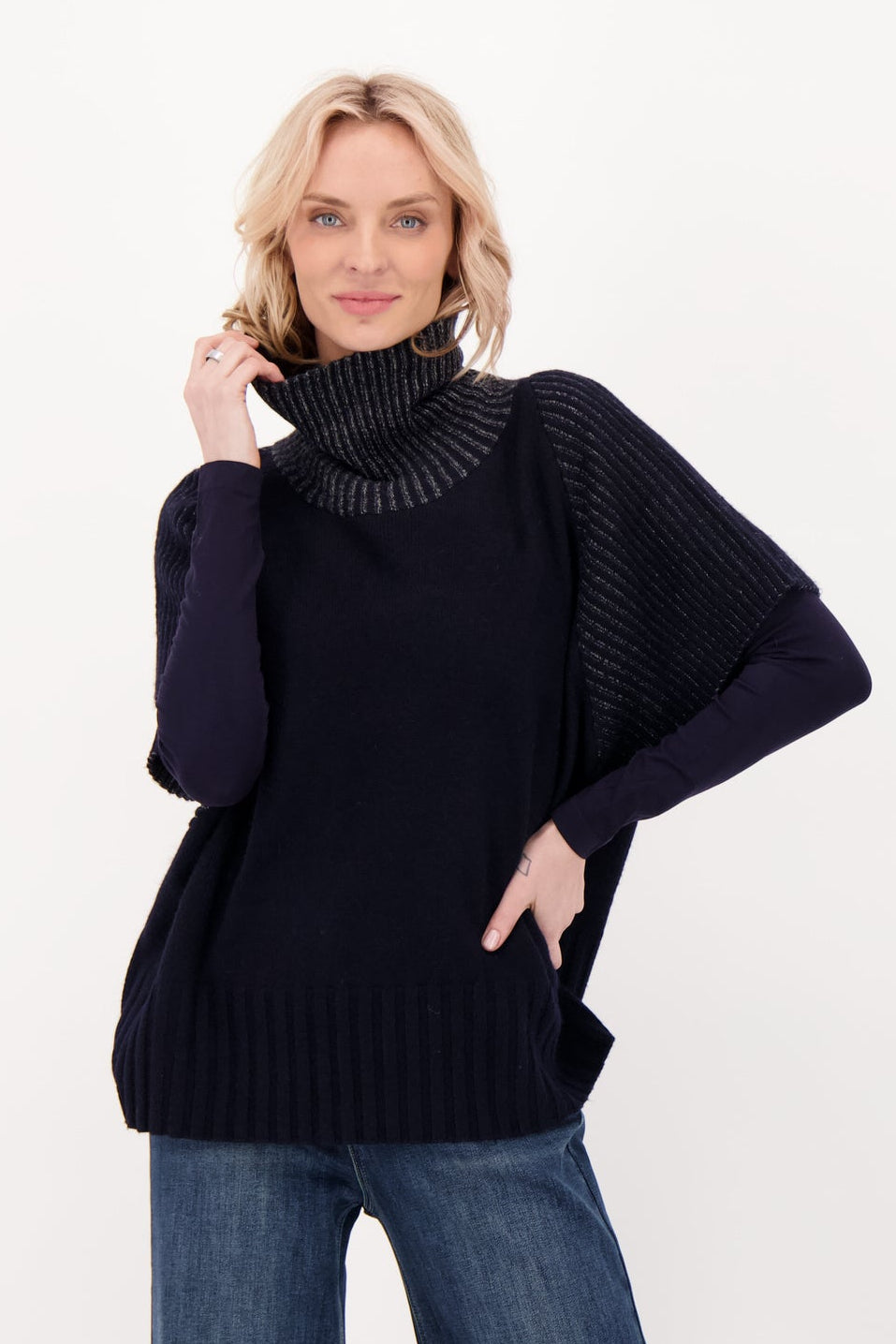 Turtle Neck Sweater Vest