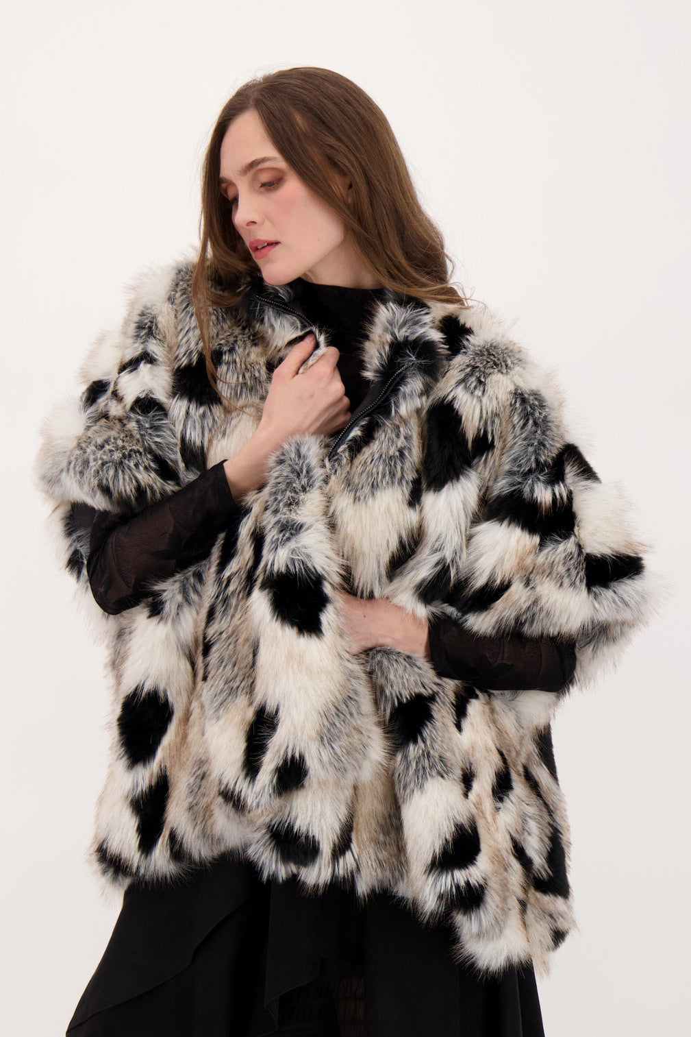 Faux Fur Cape