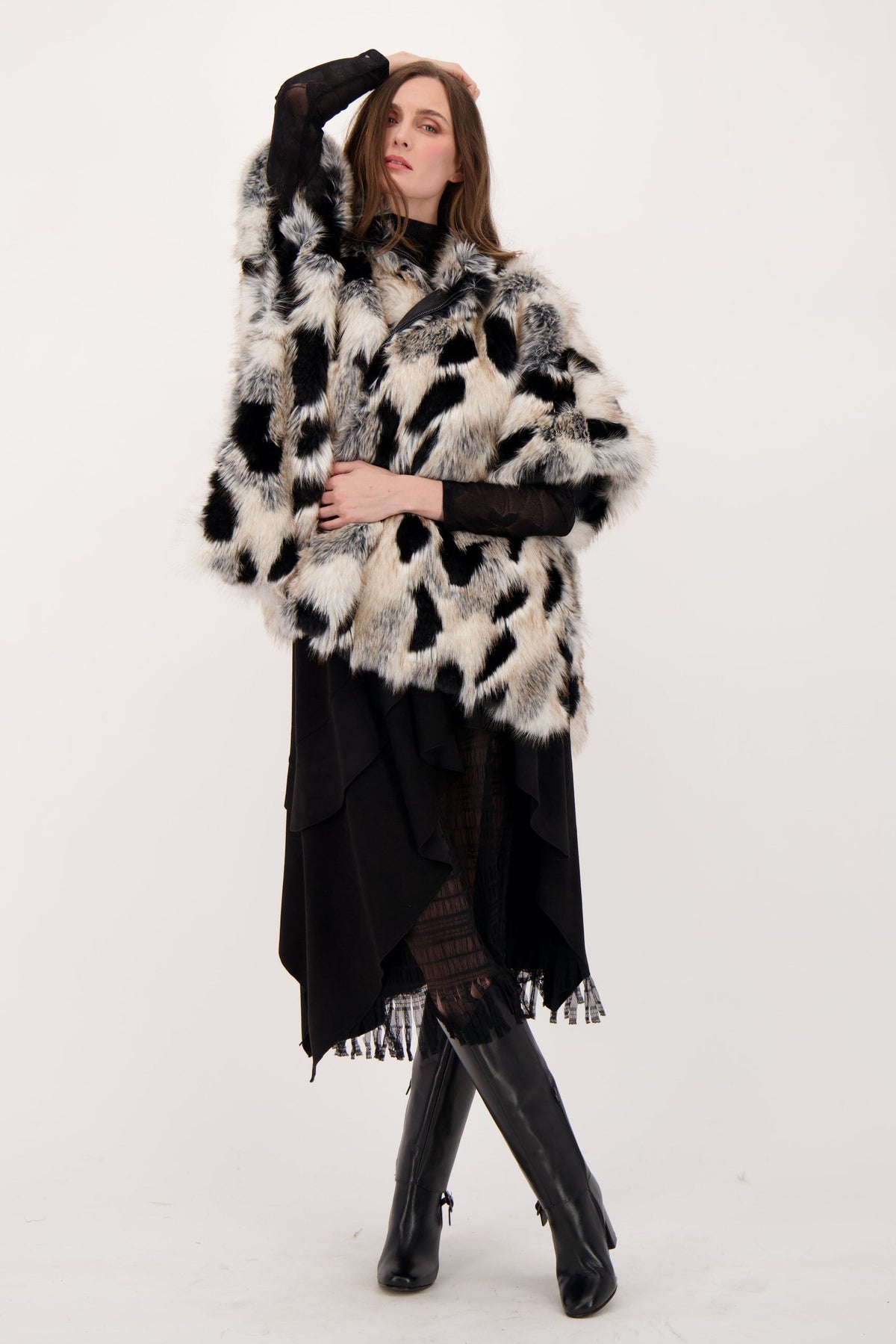 Faux Fur Cape
