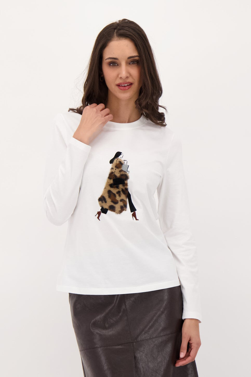 "Leopard Coat" Long Sleeve T-Shirt