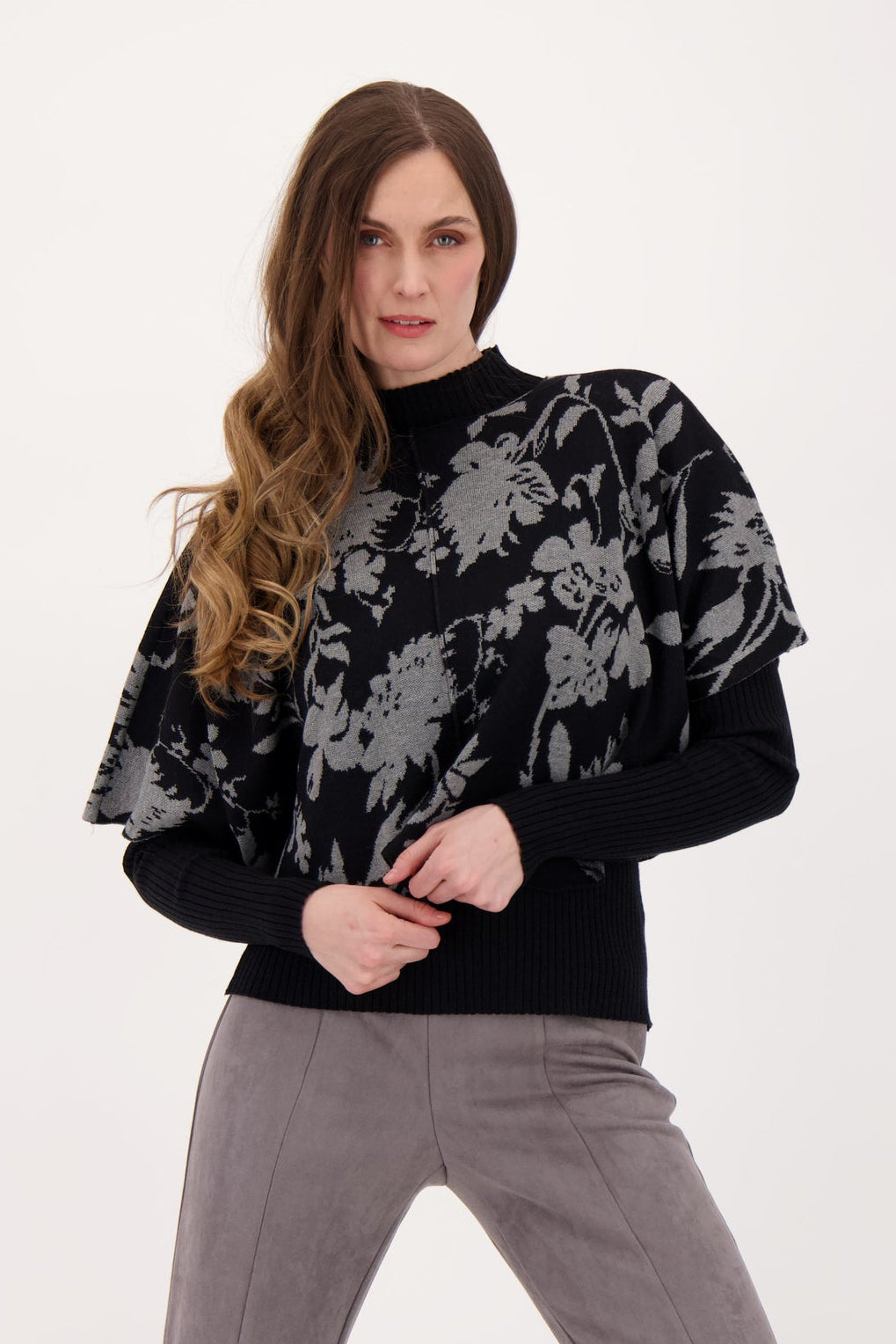 2 Piece Cape Sweater