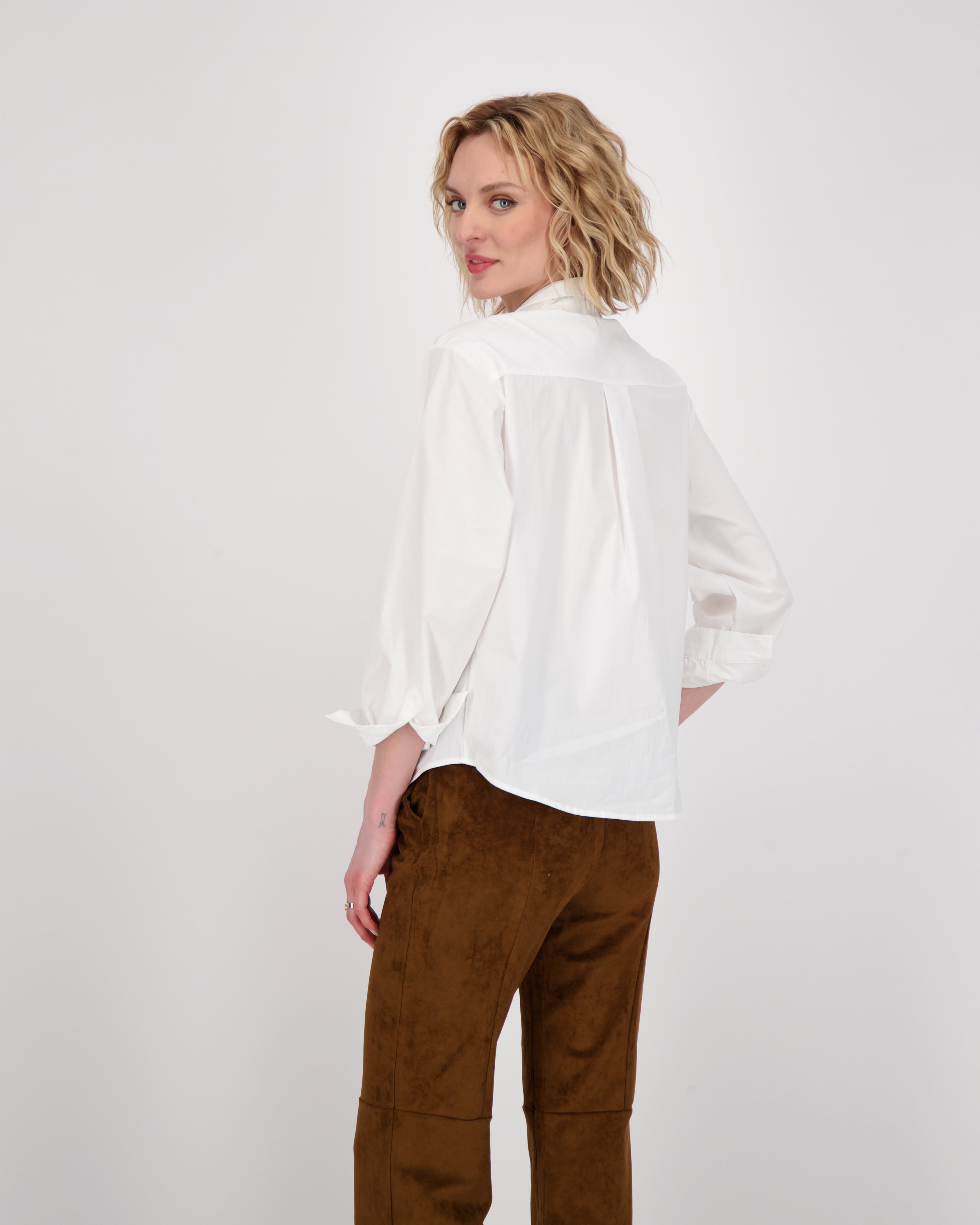 Shirt With Floral Jewelled Collar