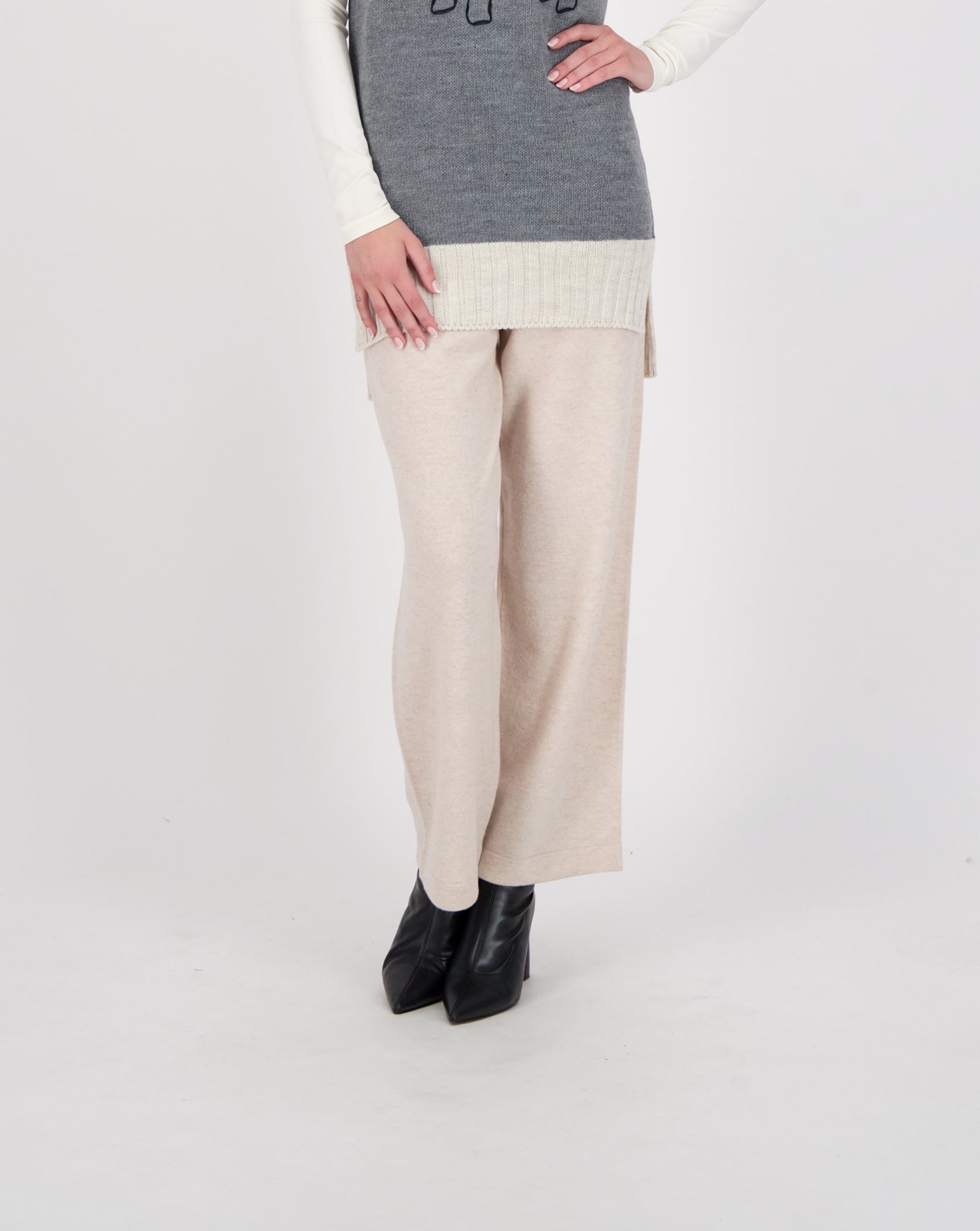 Straight Leg Knit Pant