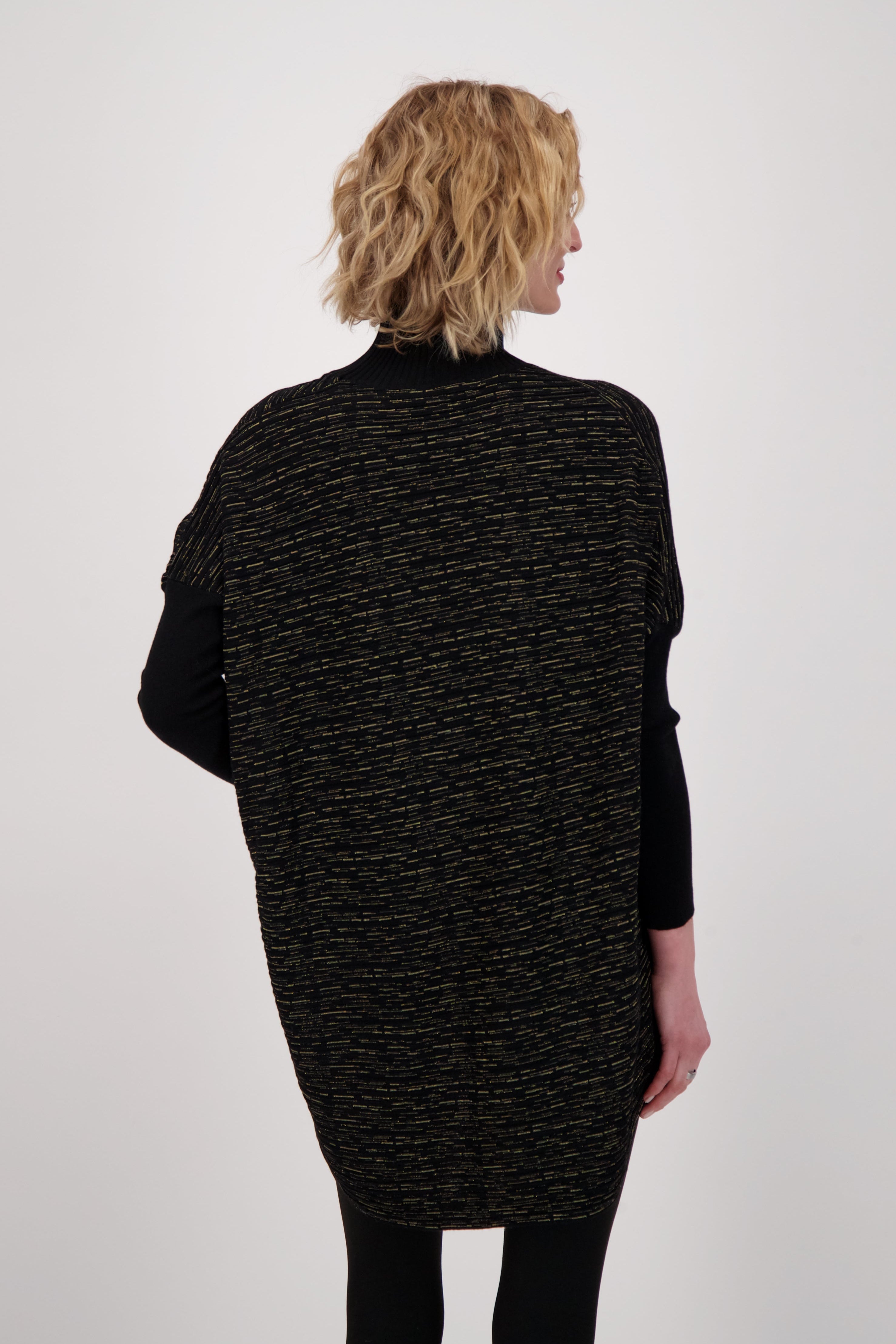 Abstract Art Asymmetrical Hem Knit Top