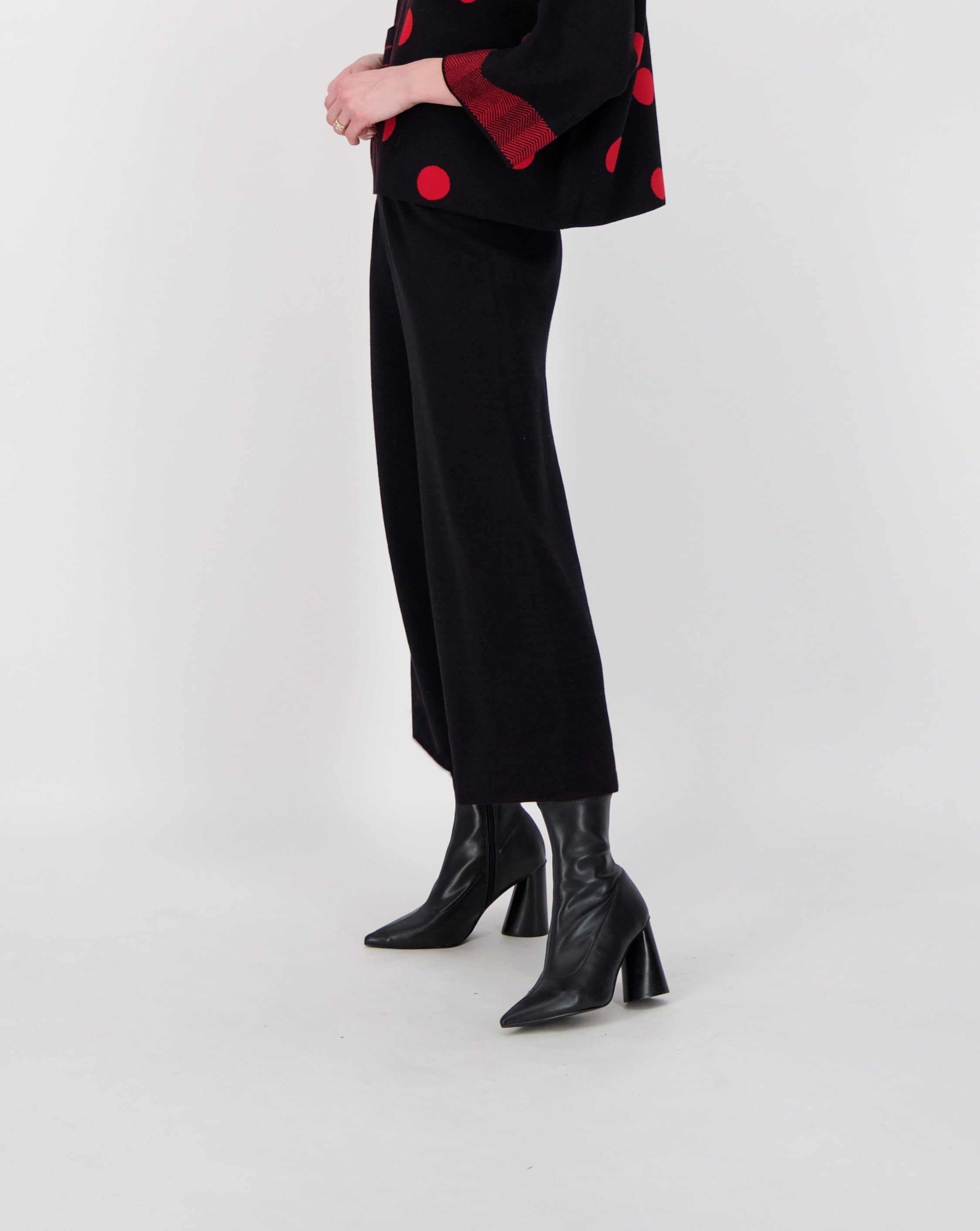 Wide Leg Knit Fall Pant