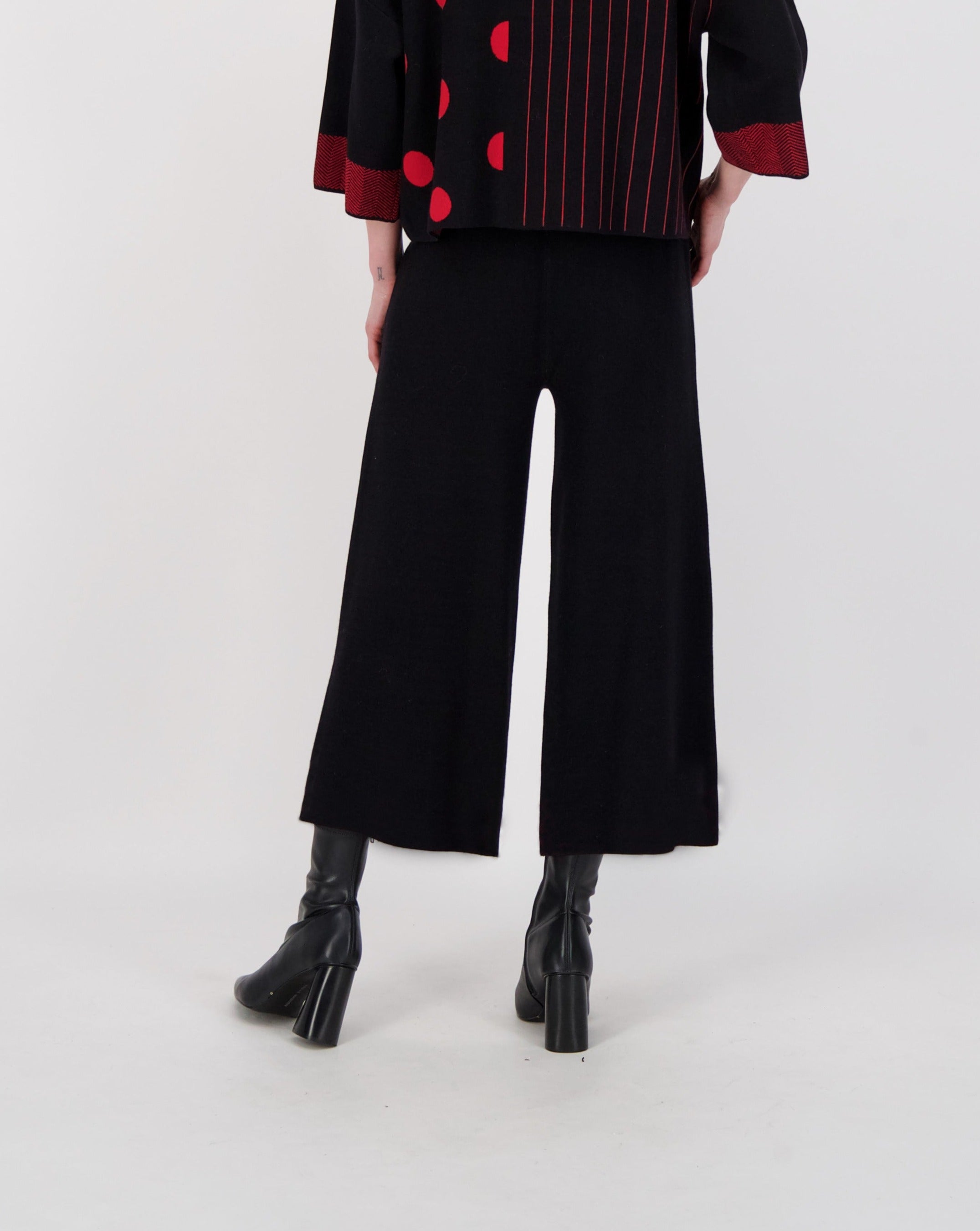 Wide Leg Knit Fall Pant