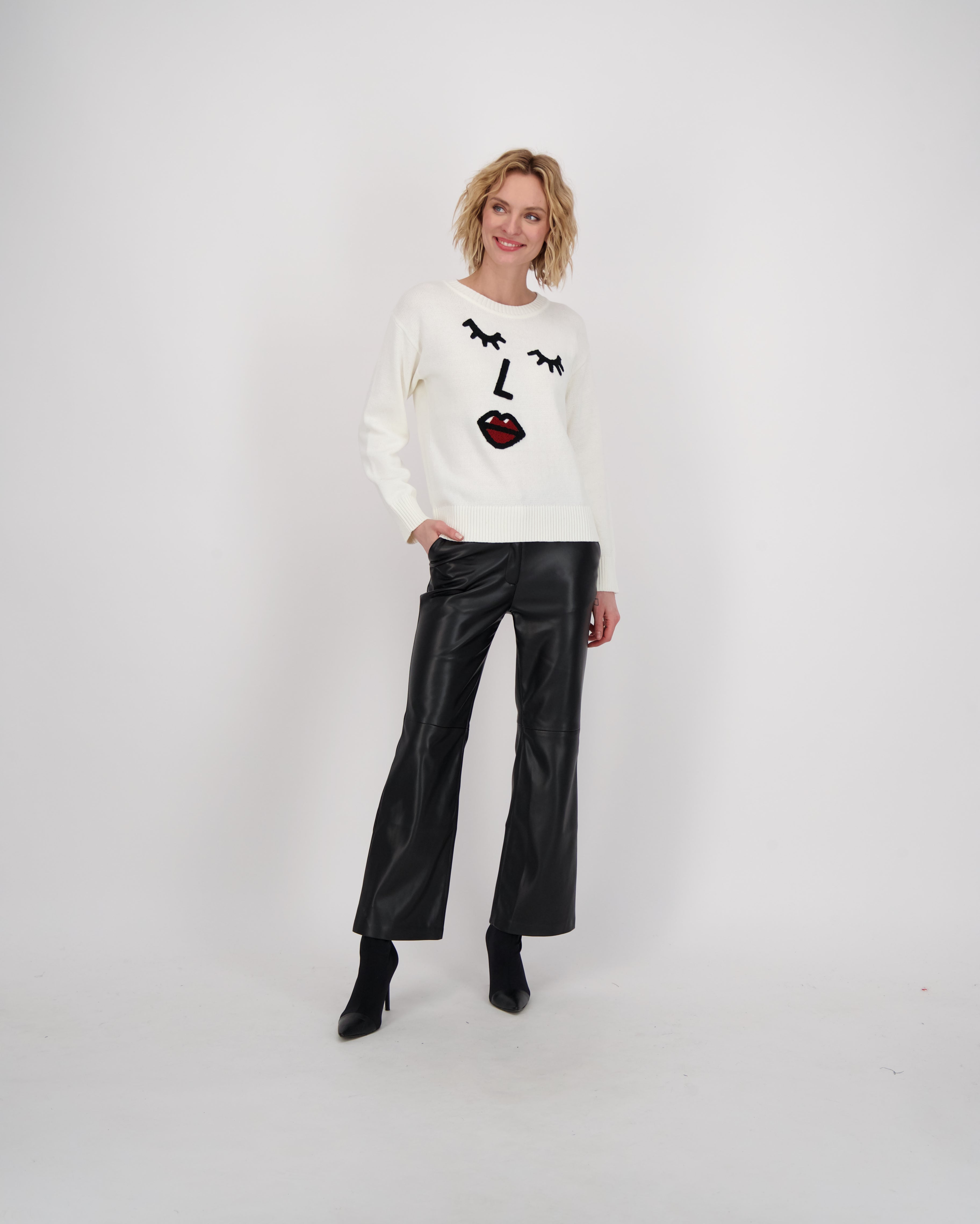 Abstract Face Sweater
