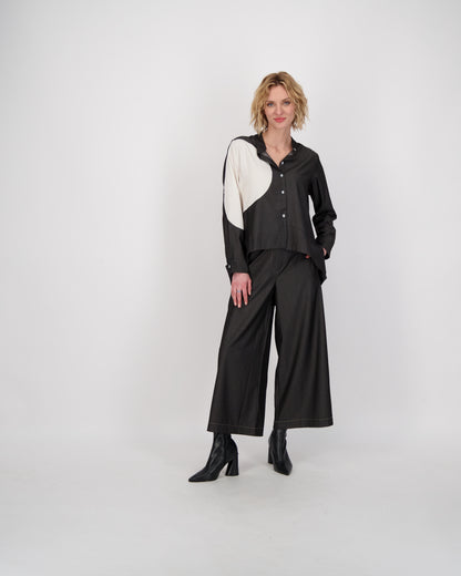 Abstract Wide Leg Pant