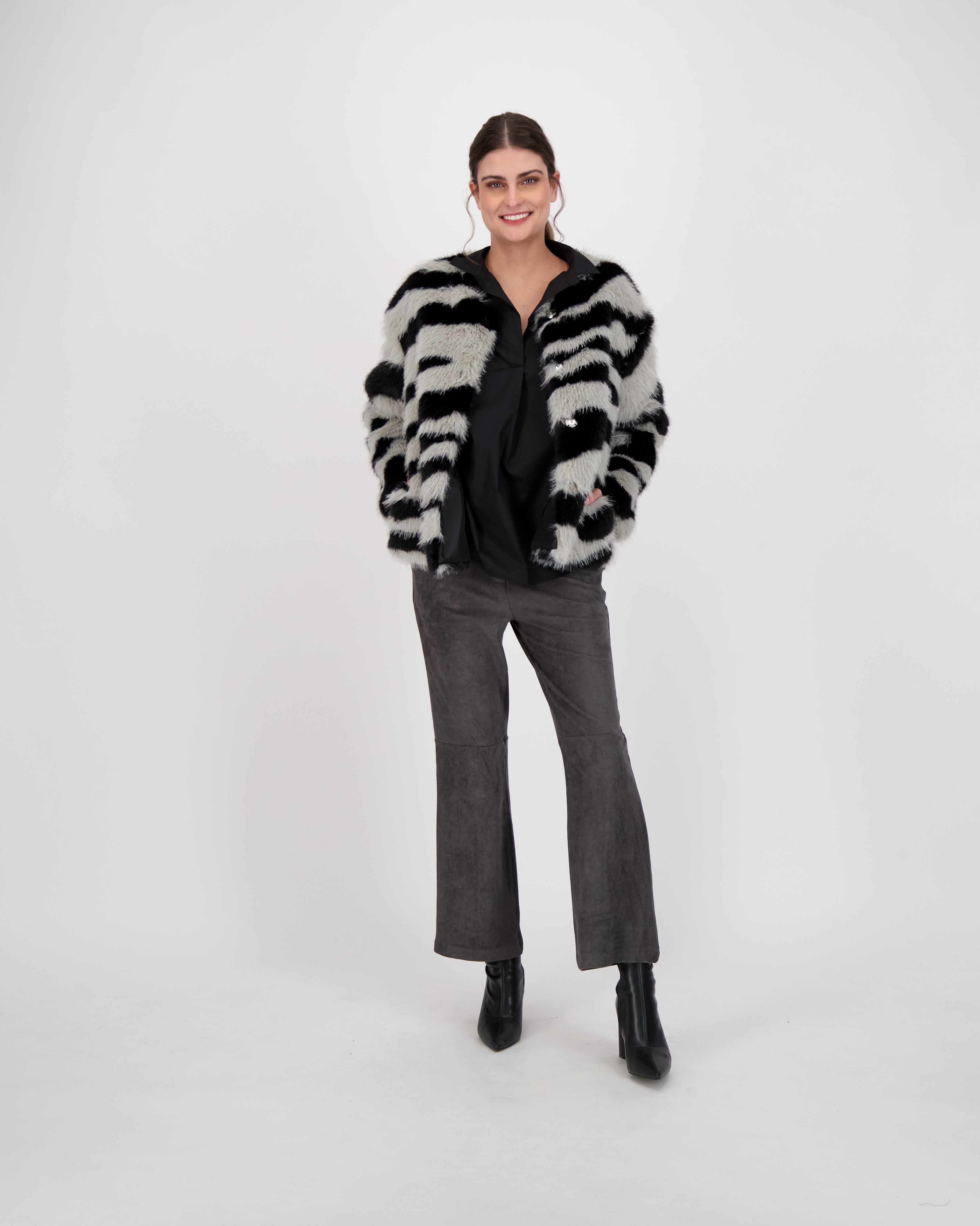 Suede Boot Cut Pant