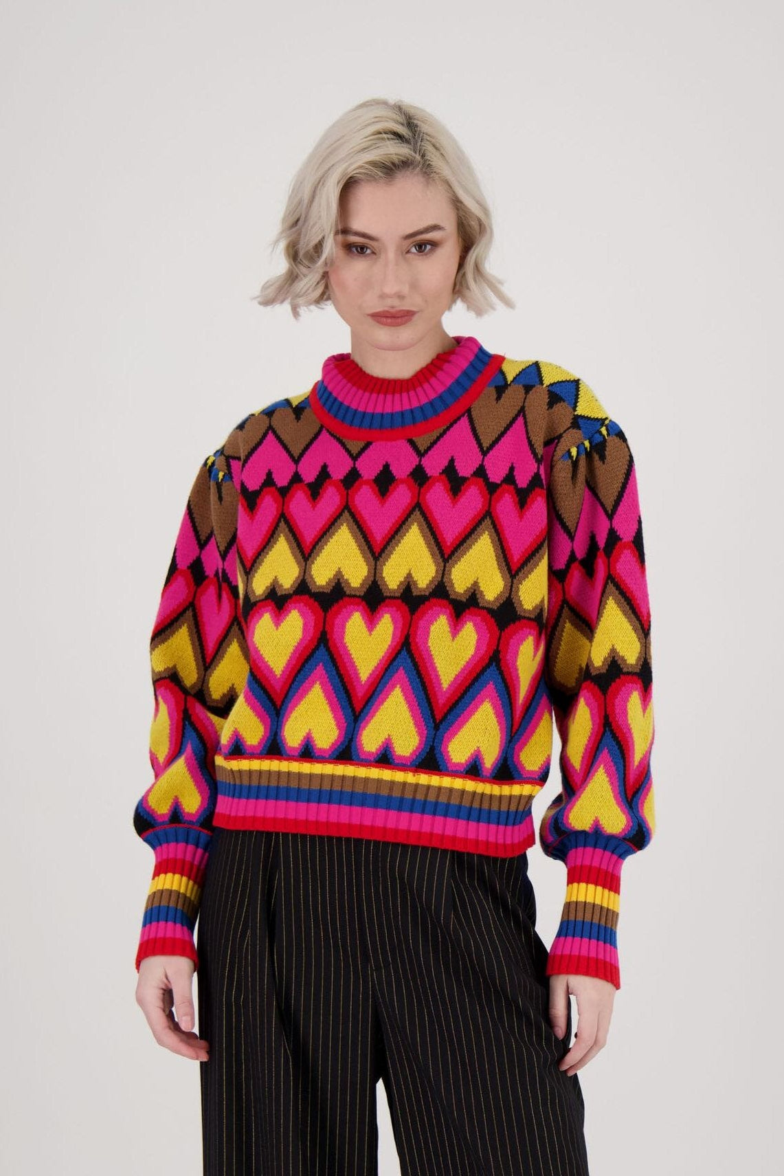 Queen Of Hearts Pullover Sweater