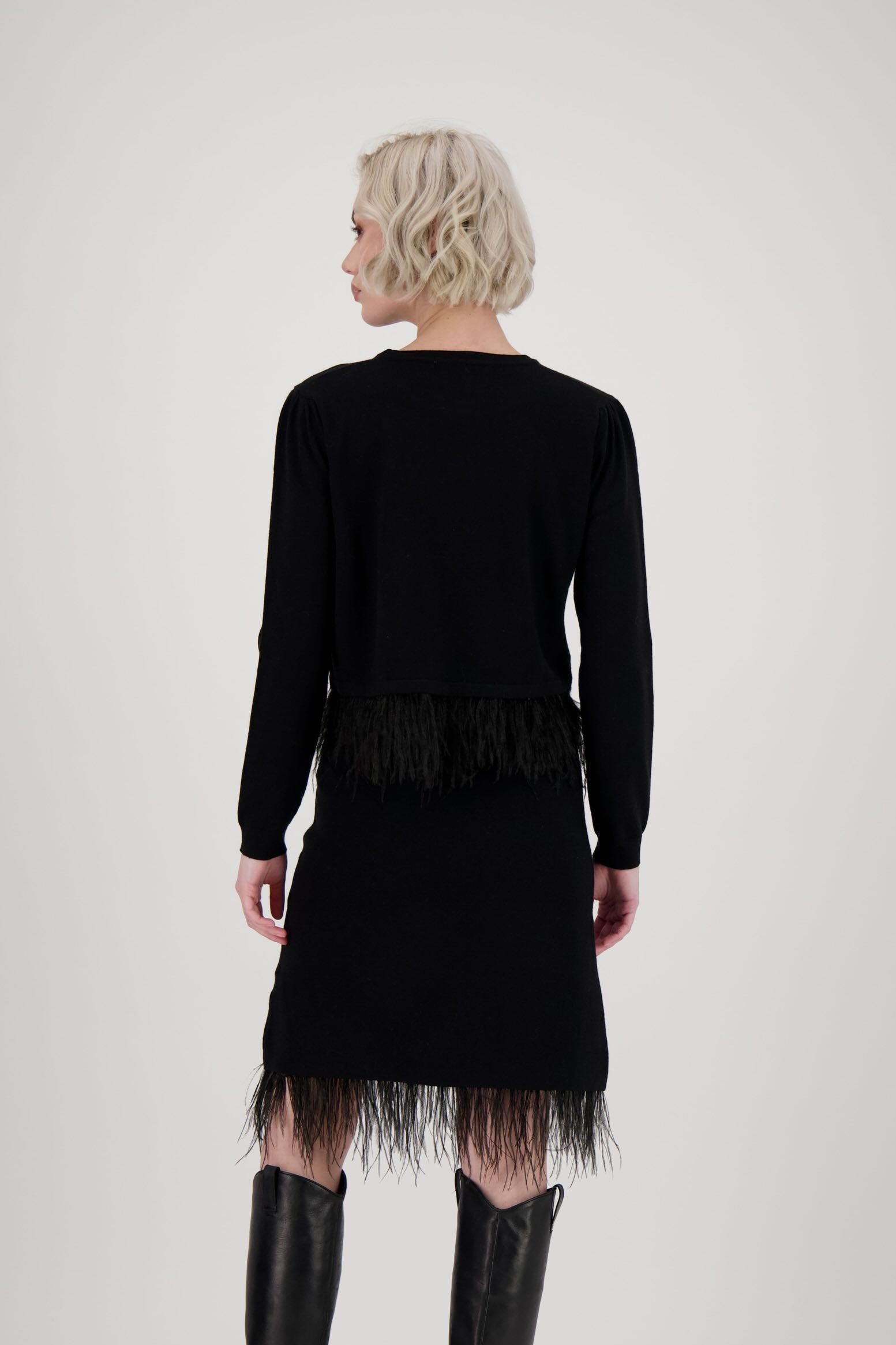 Feather Hem Sweater