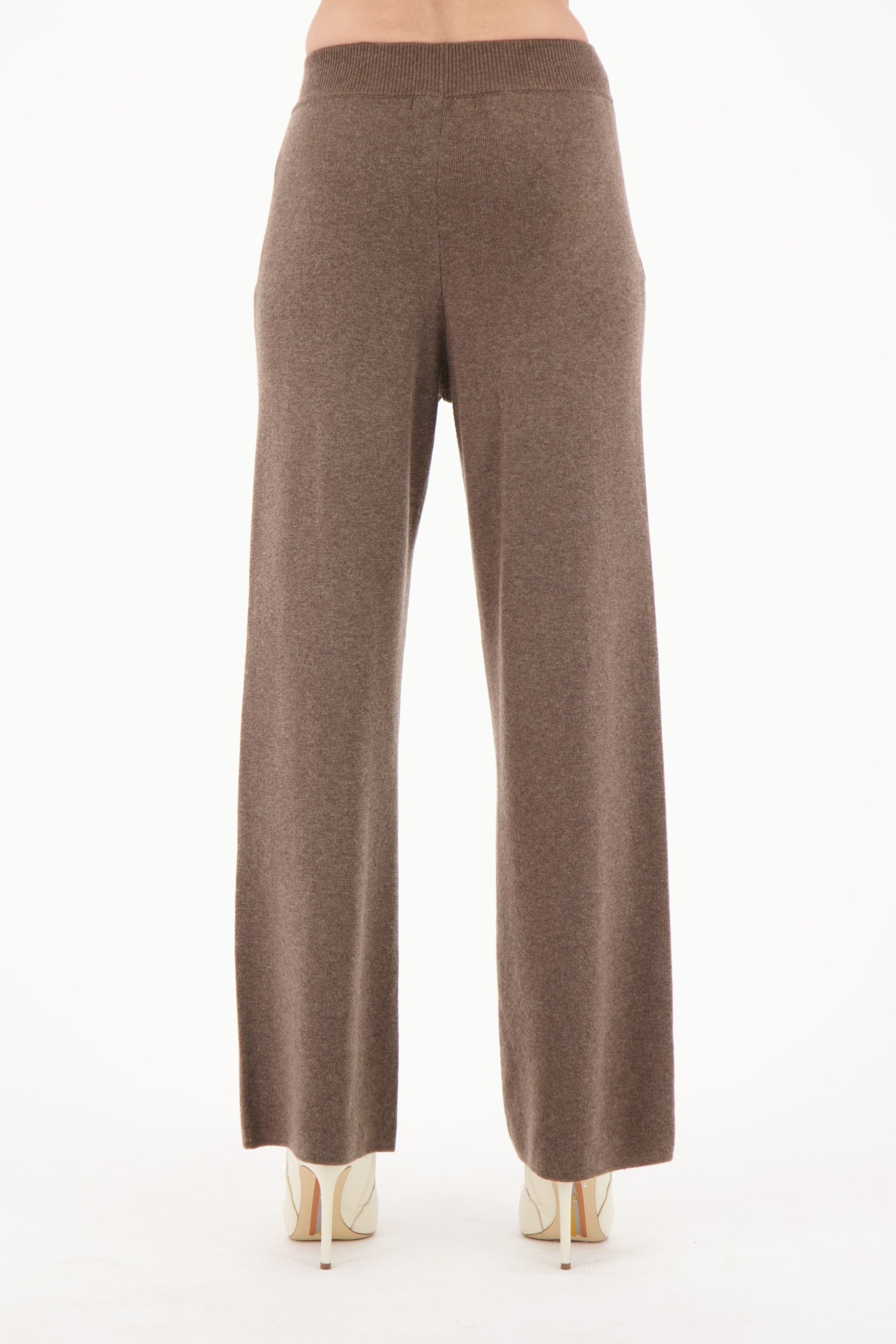 Pintuck Straight Leg Sweater Knit Pant
