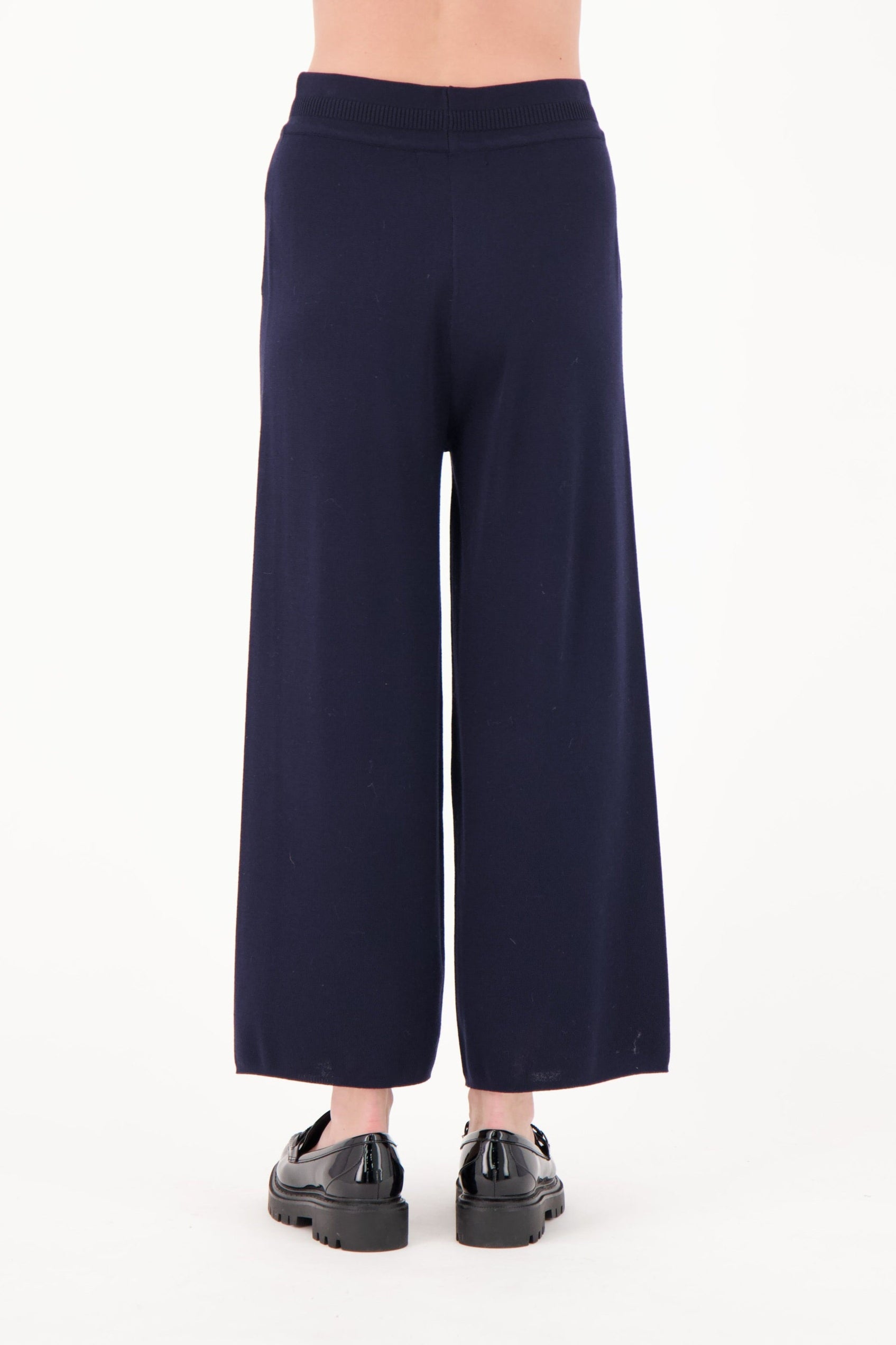 Elastic Waistband Straight Leg Knit Pant