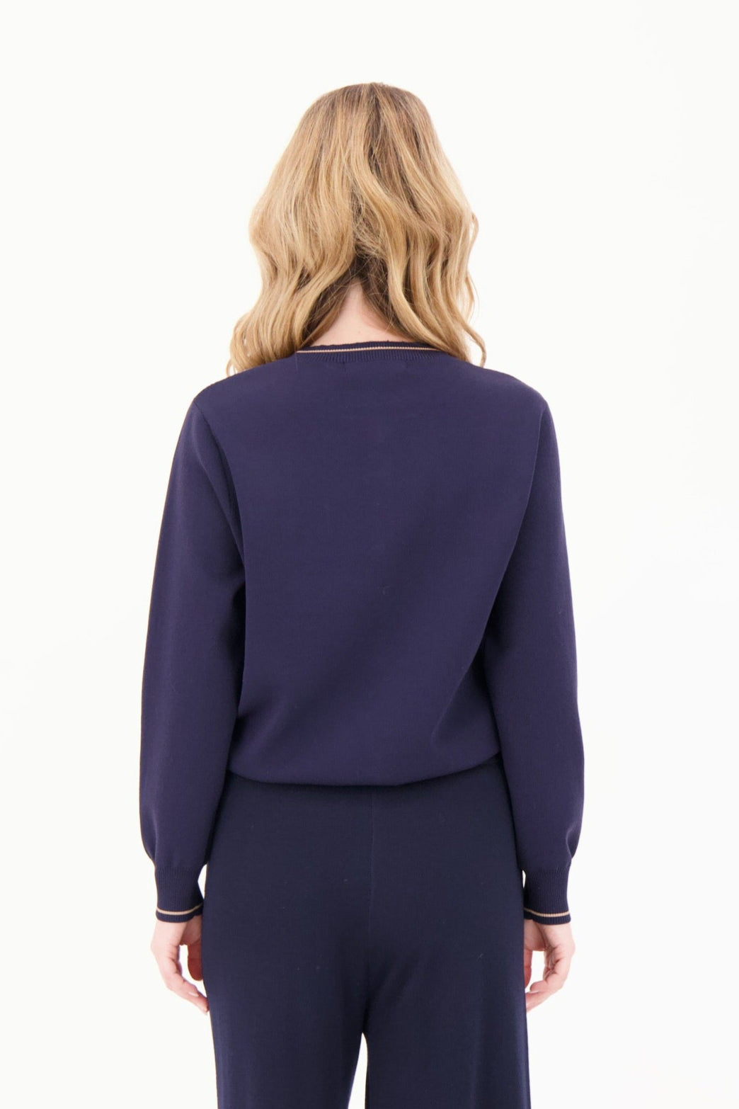 Leaf Intarsia Faux Button Up Knit Cardigan