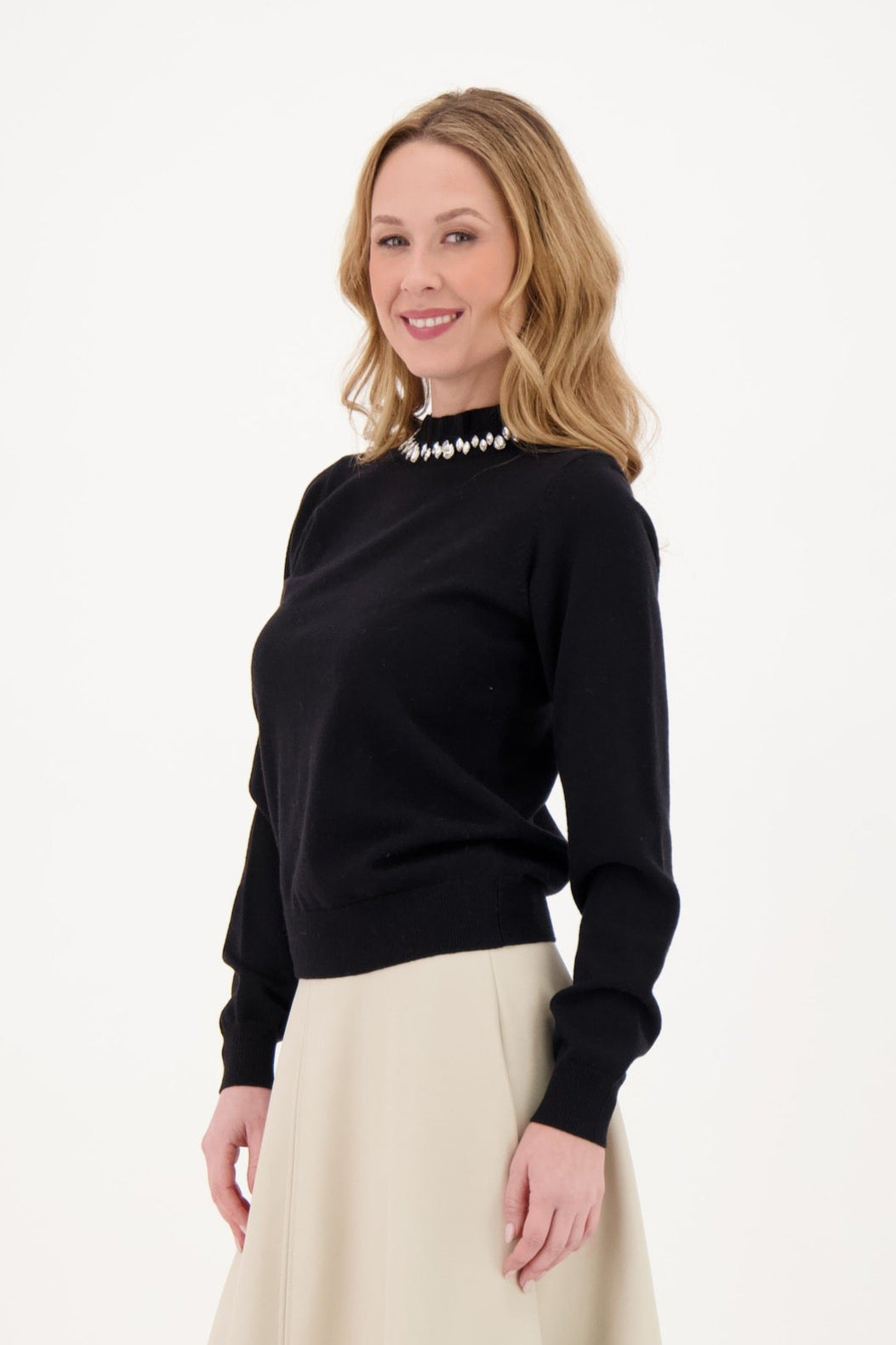 Rhinestone Crewneck Sweater