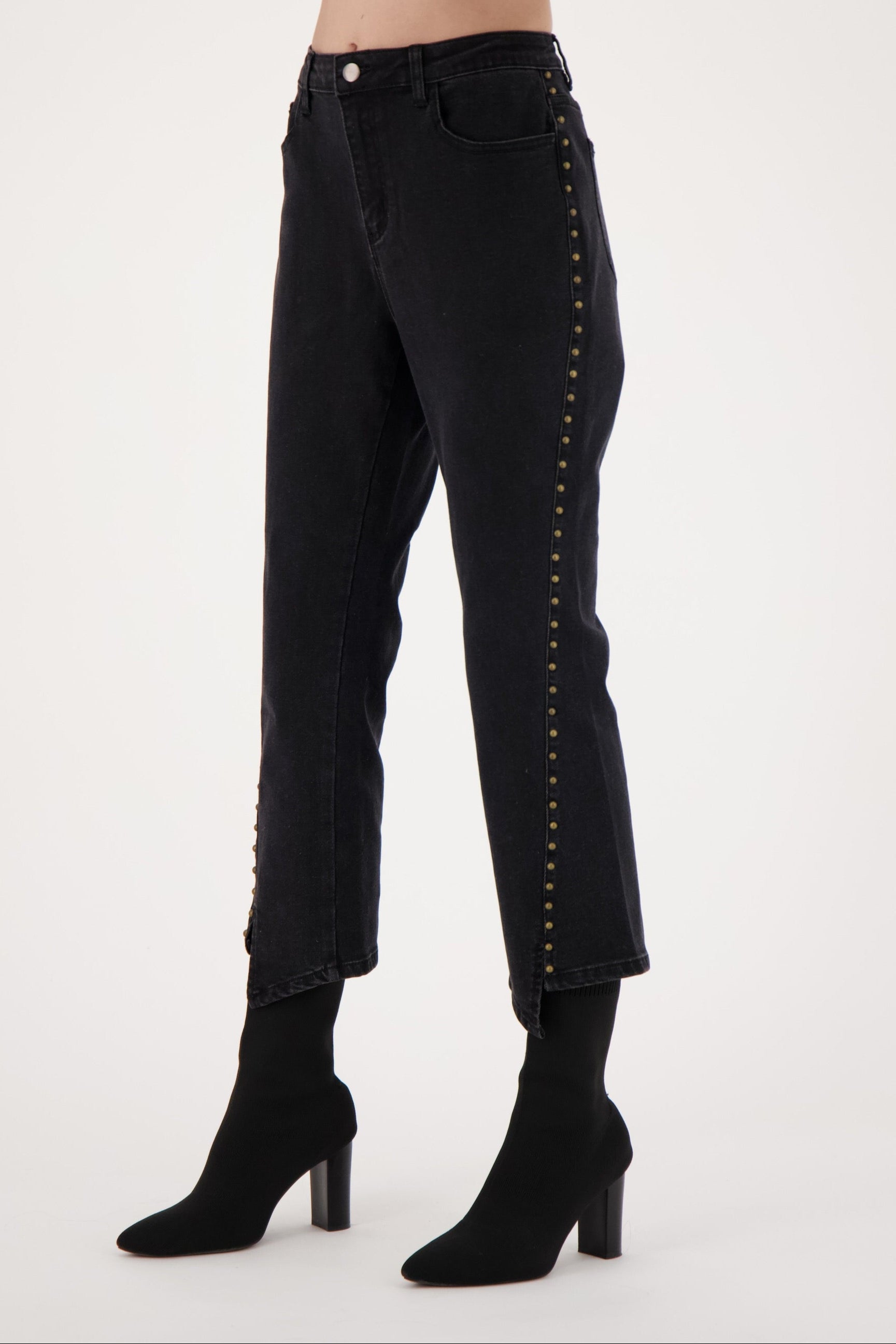 Studded Denim Pant