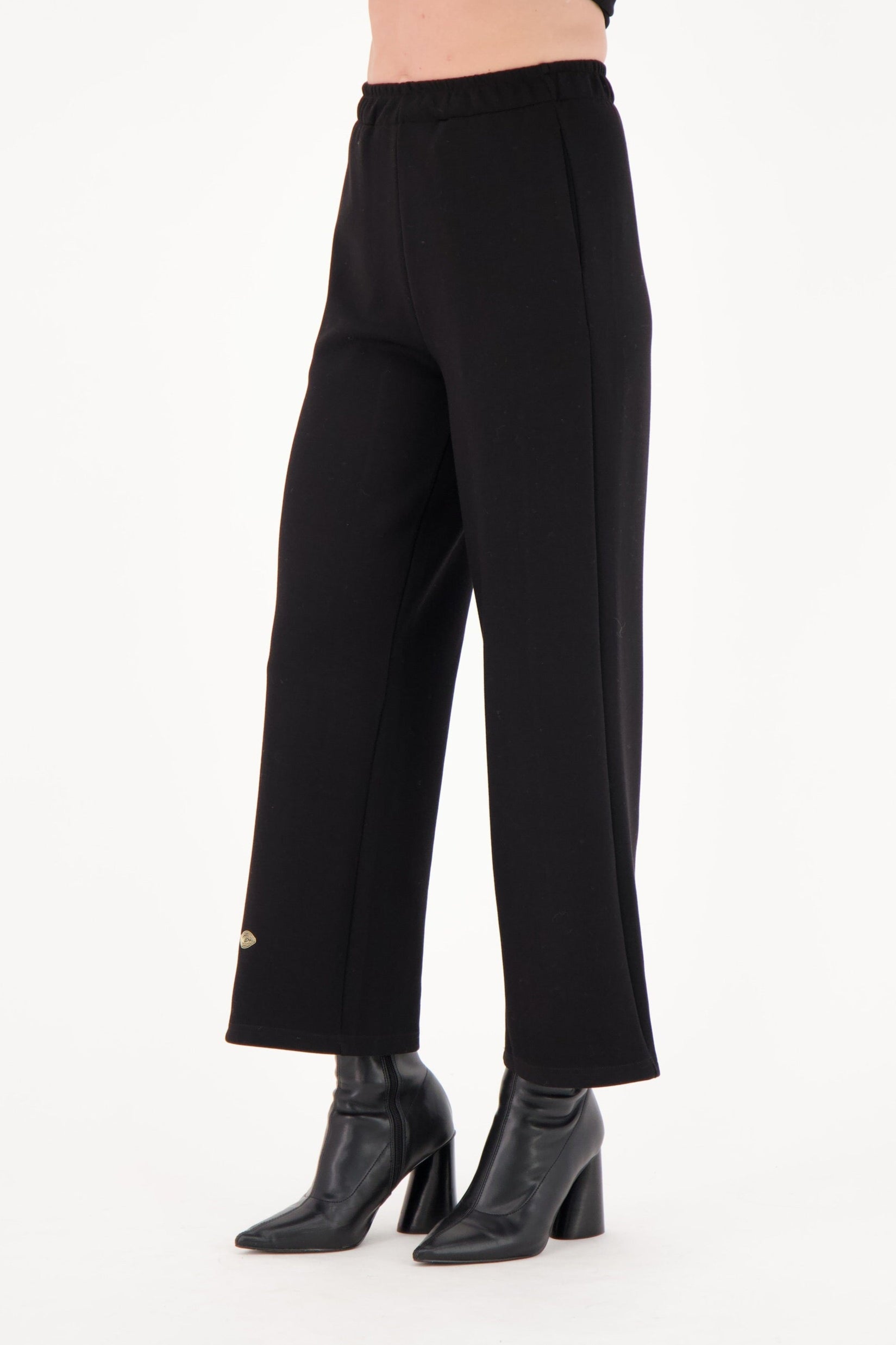 Gold Leaf Embroidered Scuba Pant