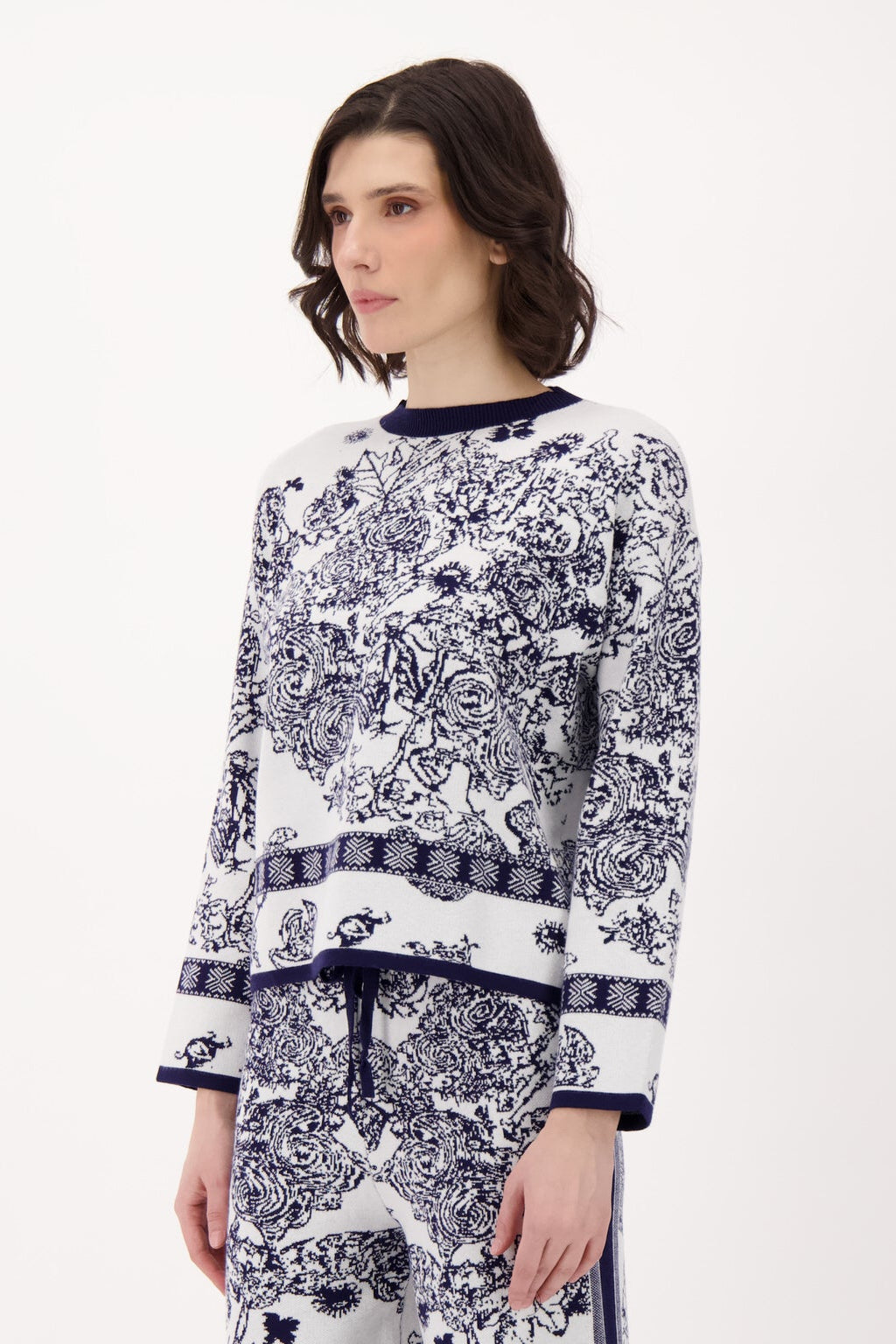 Jacquard Boxy Fit Sweater