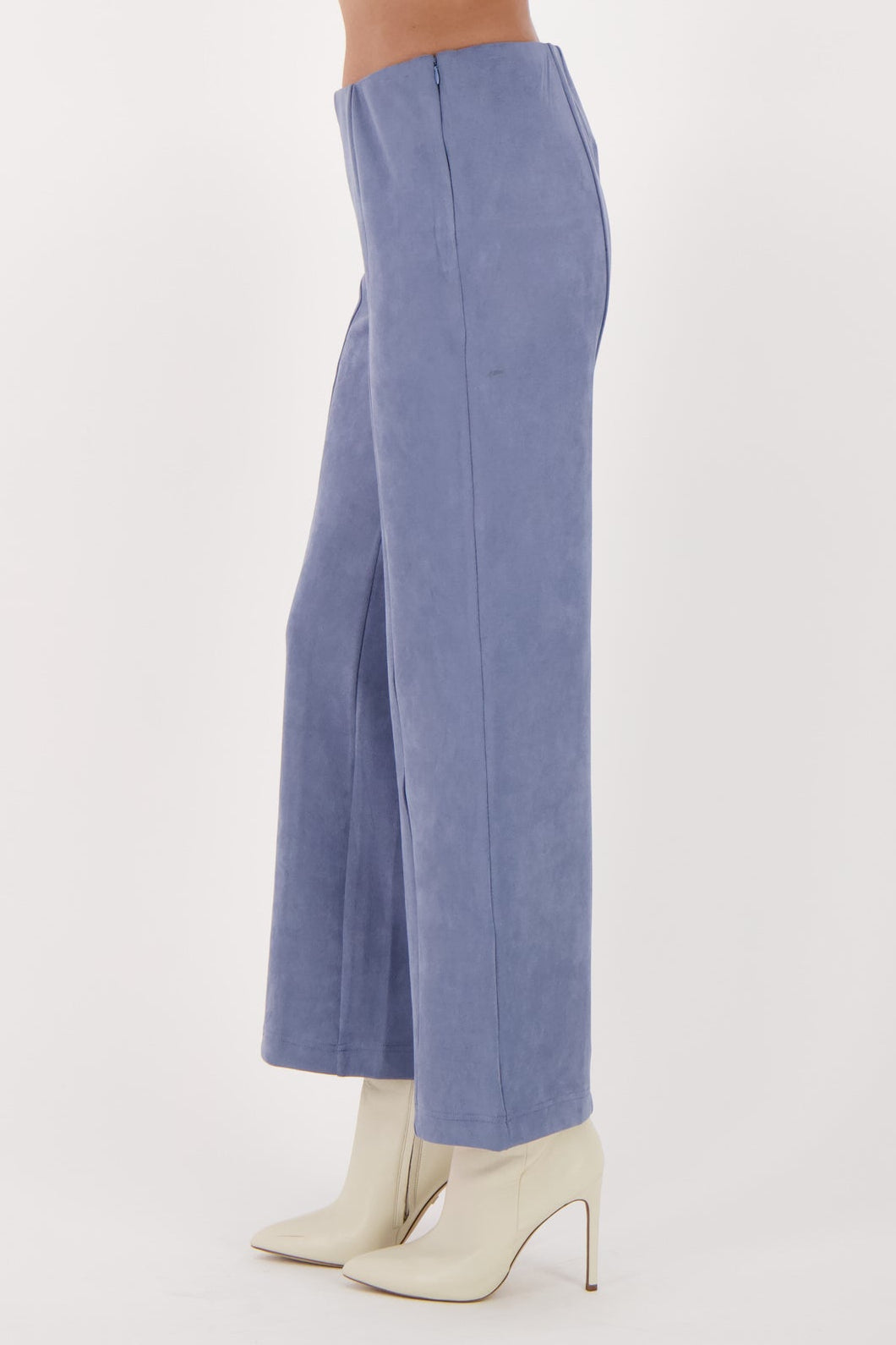 Wide Leg Vegan Suede Pant