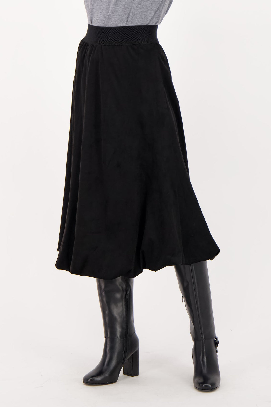 Adjustable Vegan Sueded Skirt