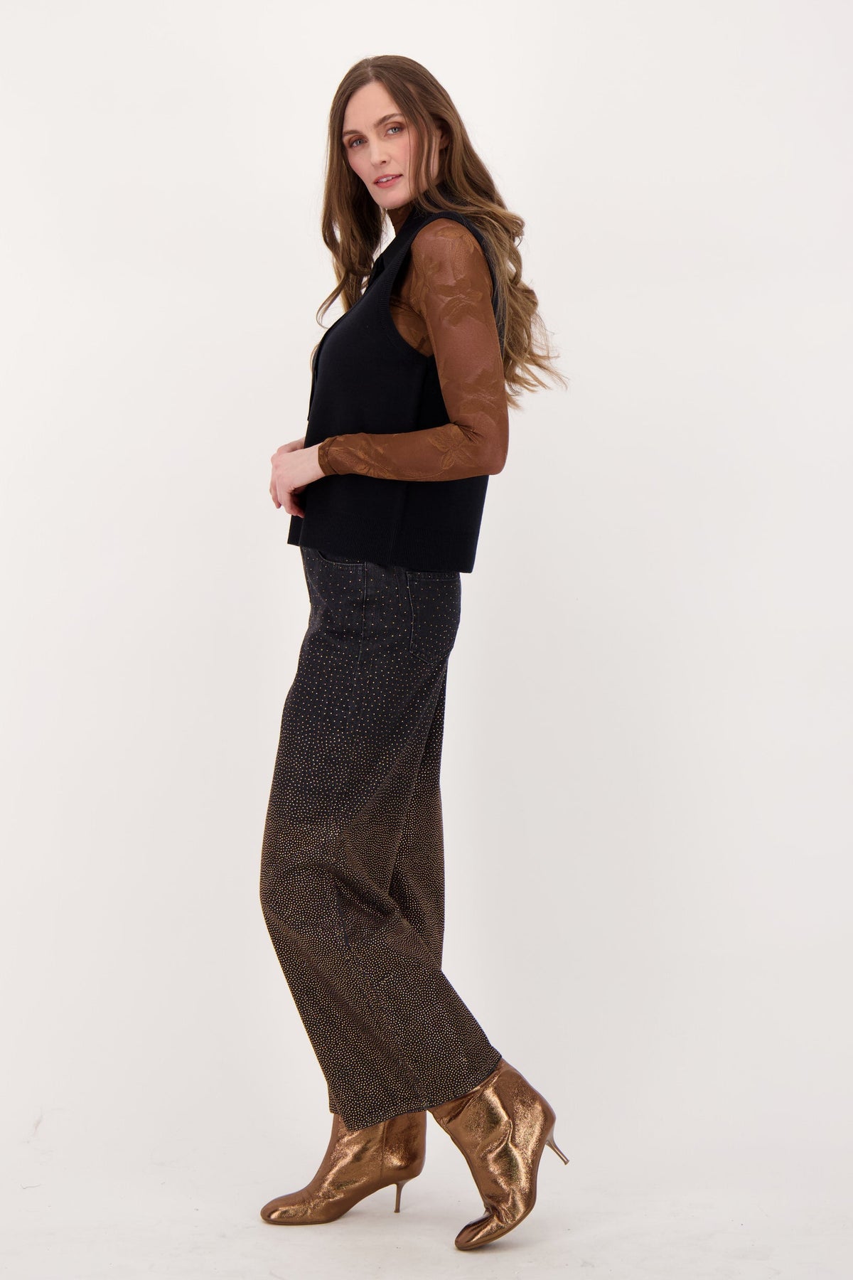 Sweater Vest With Detachable Tie