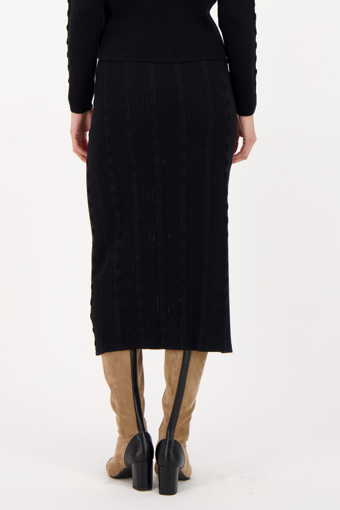 Laced Knit Skirt