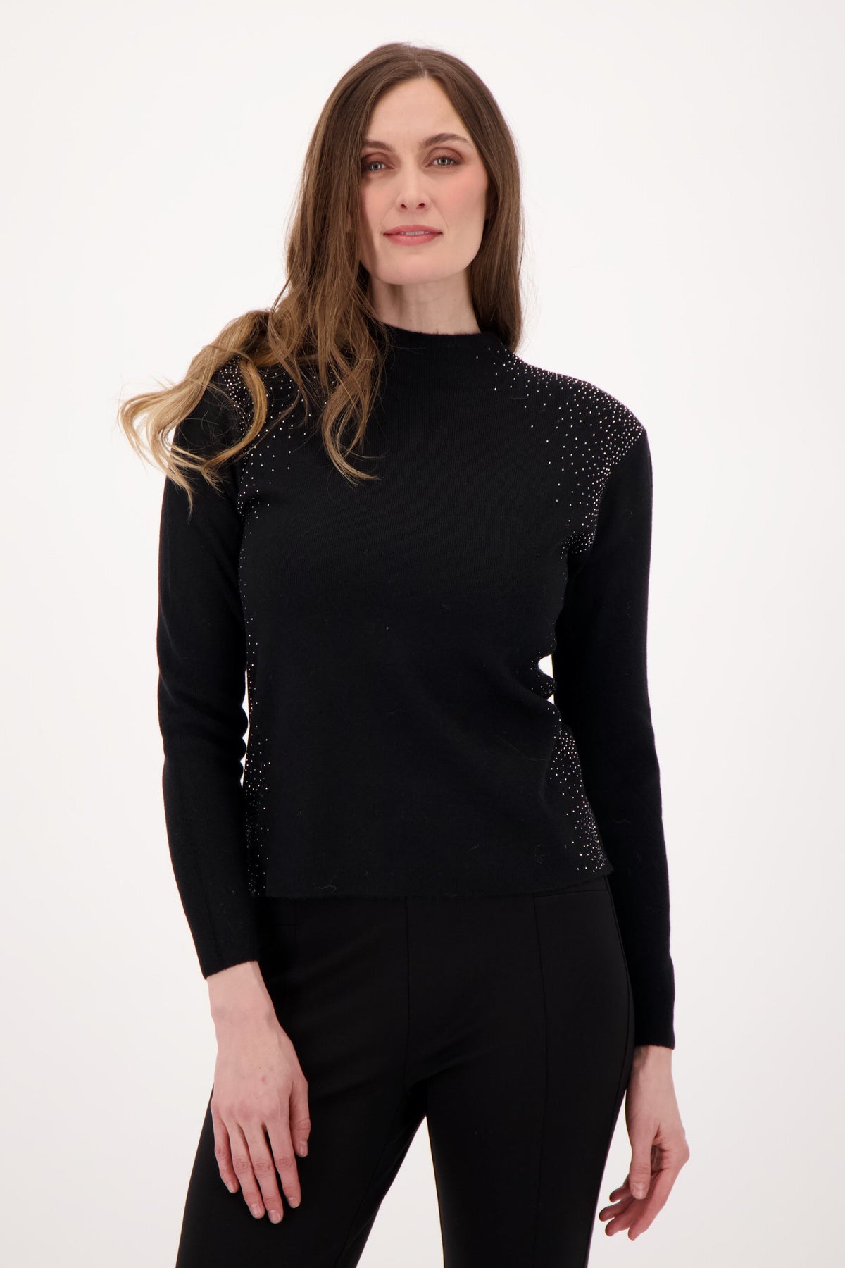 Side Seam Hot Fix Beads Sweater
