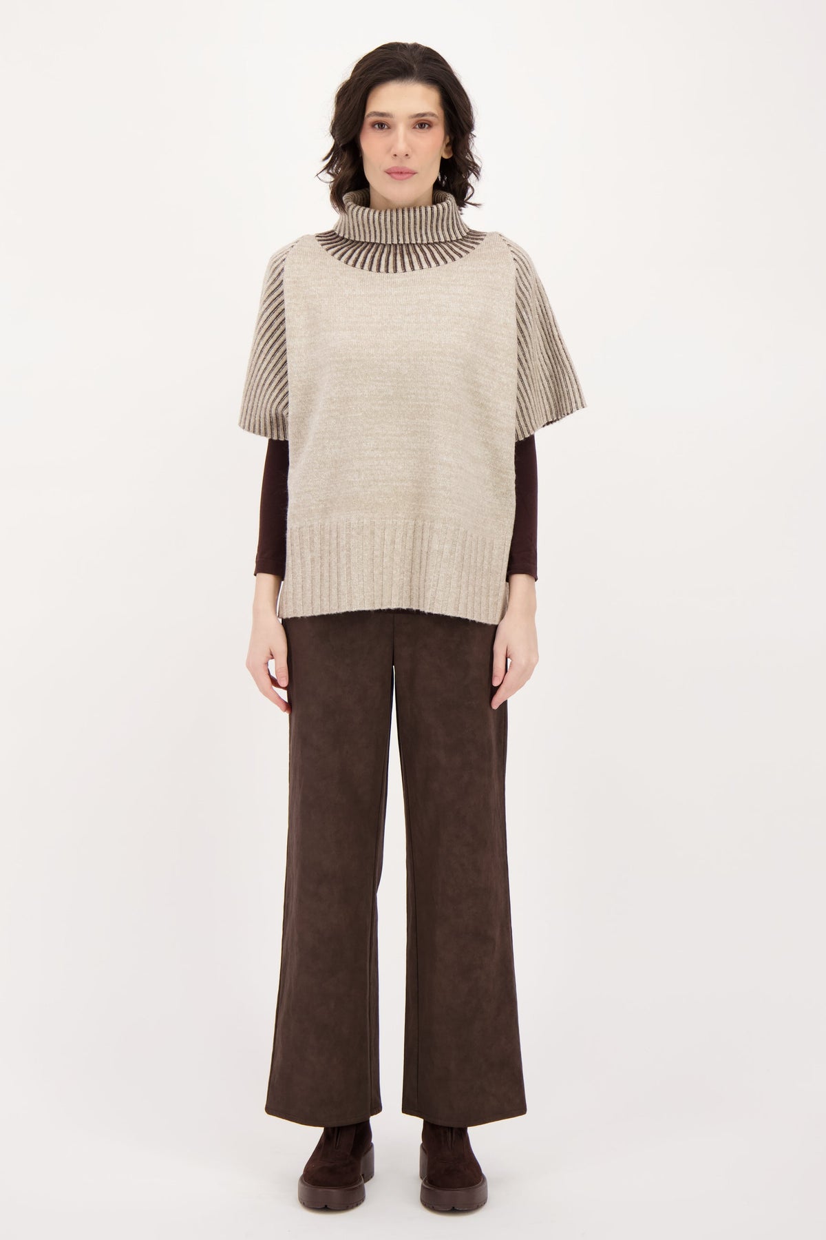 Turtle Neck Sweater Vest