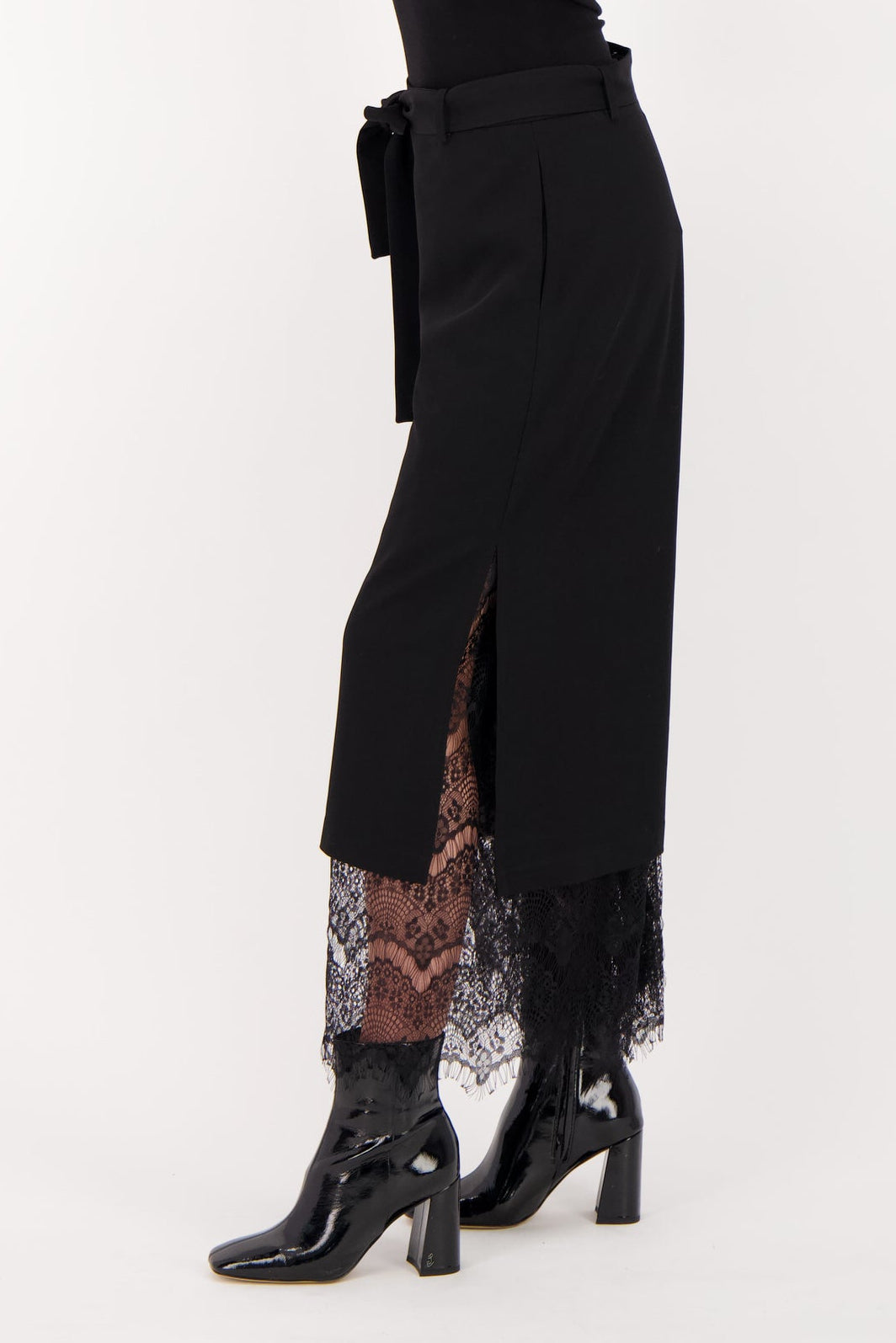 Lace Hem Pants