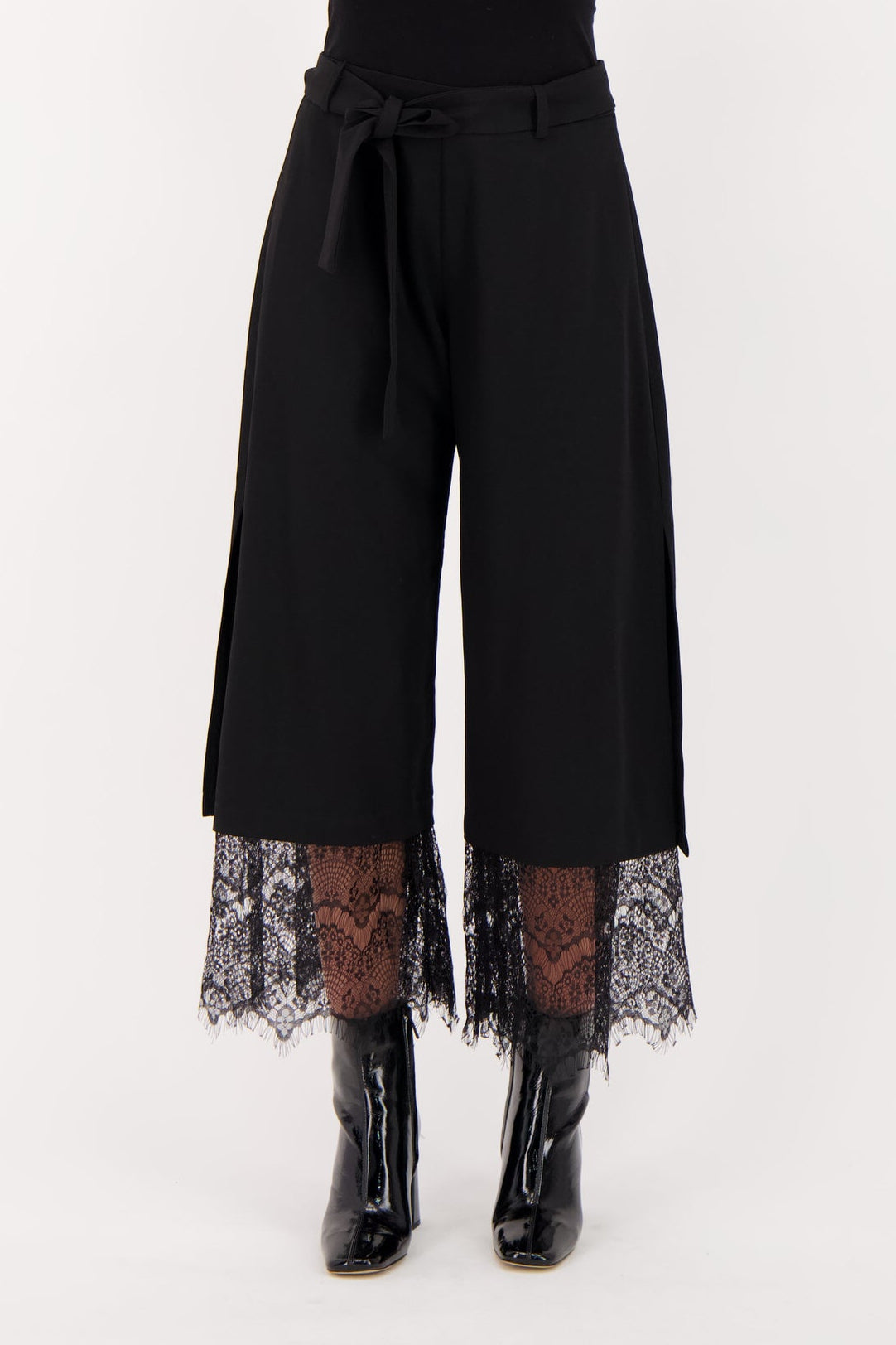 Lace Hem Pants