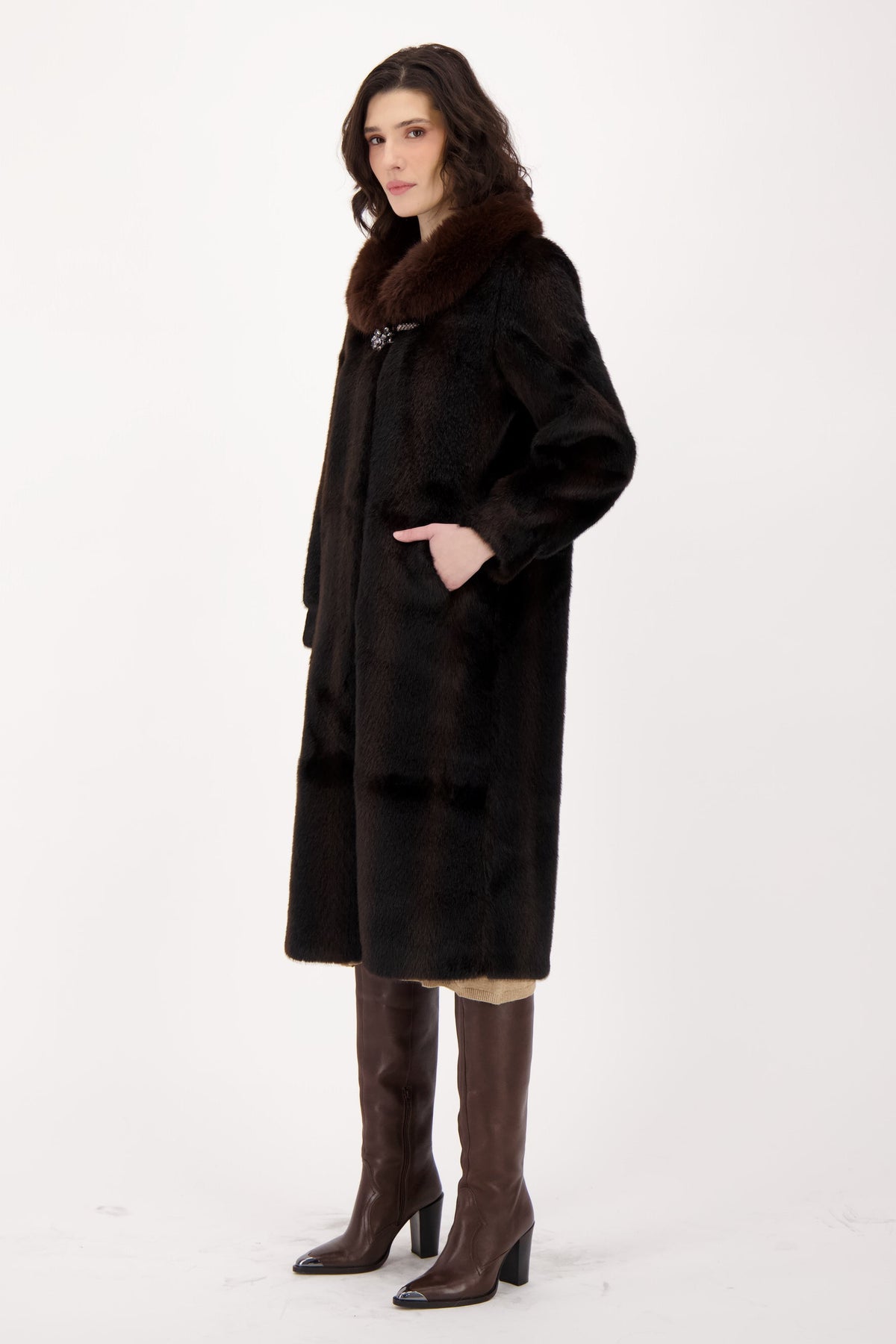 Faux Mink Coat