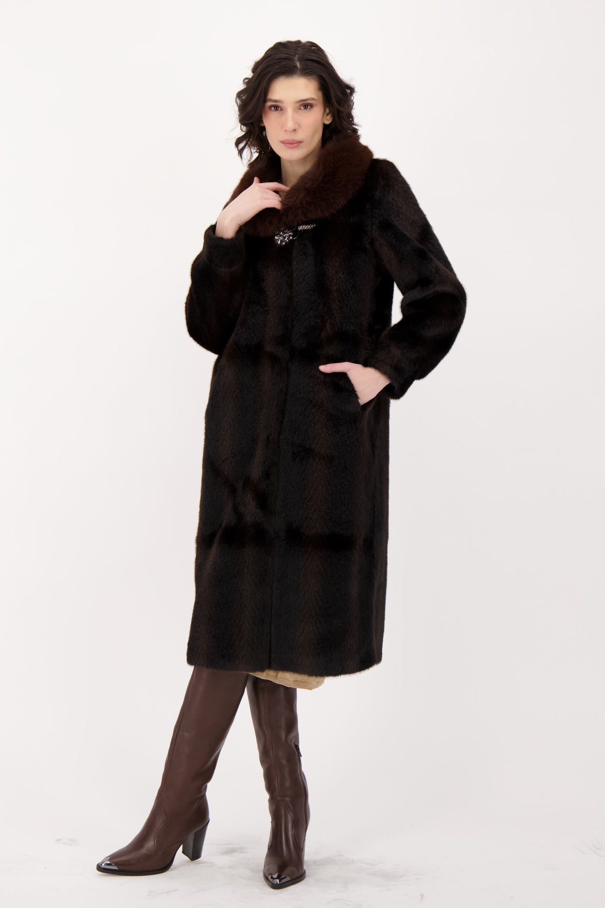 Faux Mink Coat