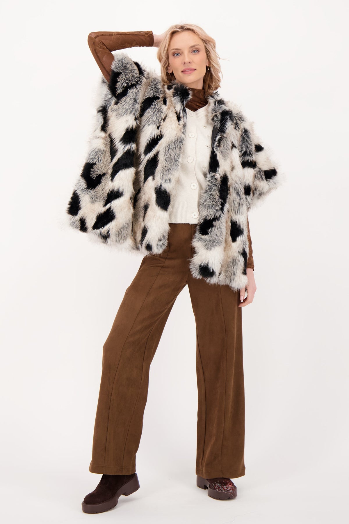 Faux Fur Cape