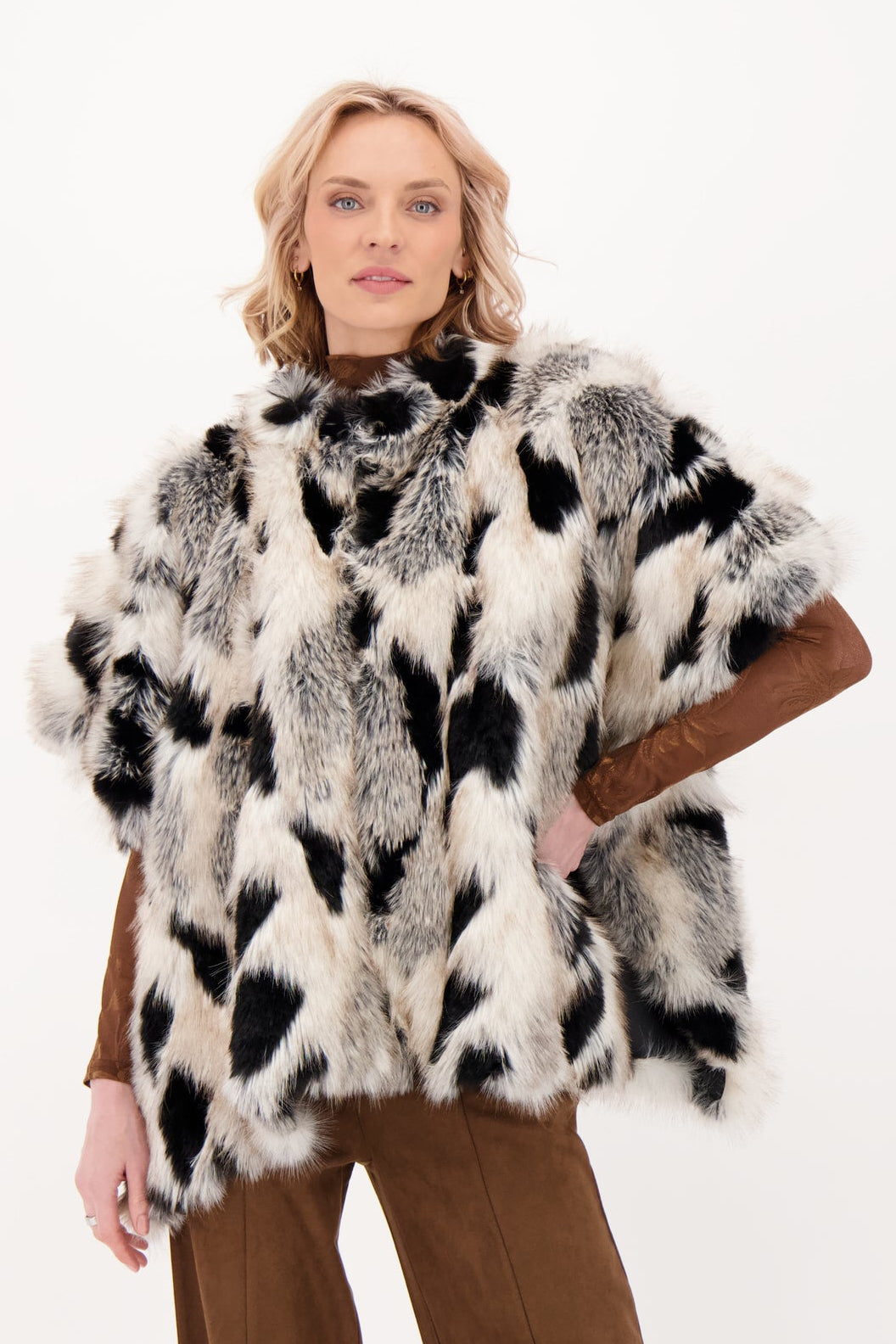 Faux Fur Cape