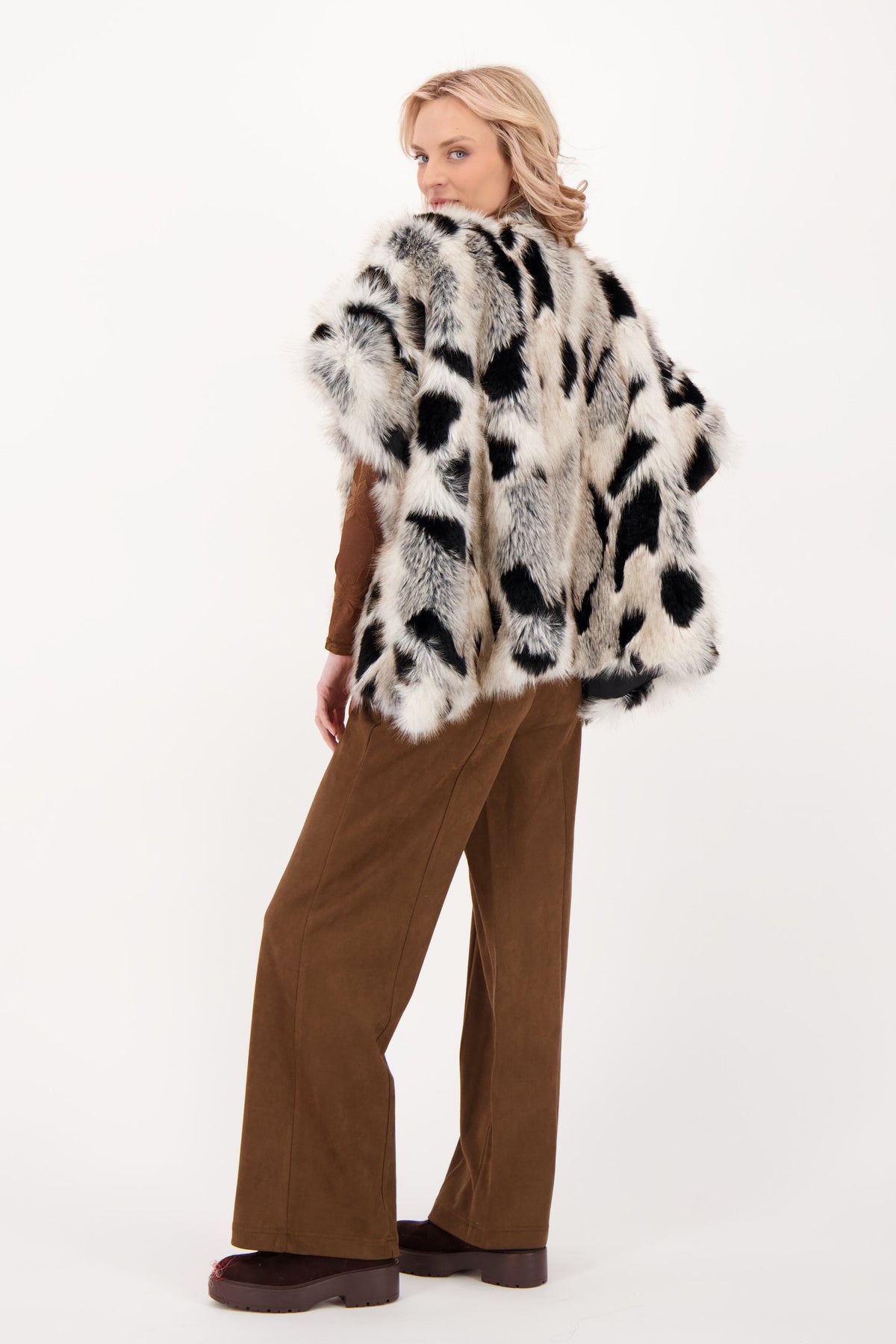 Faux Fur Cape