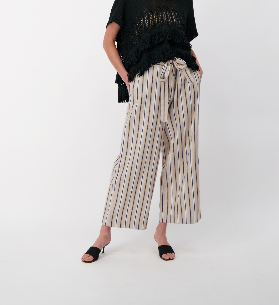Belted Linen Pull On Pants – Inspired Style Group