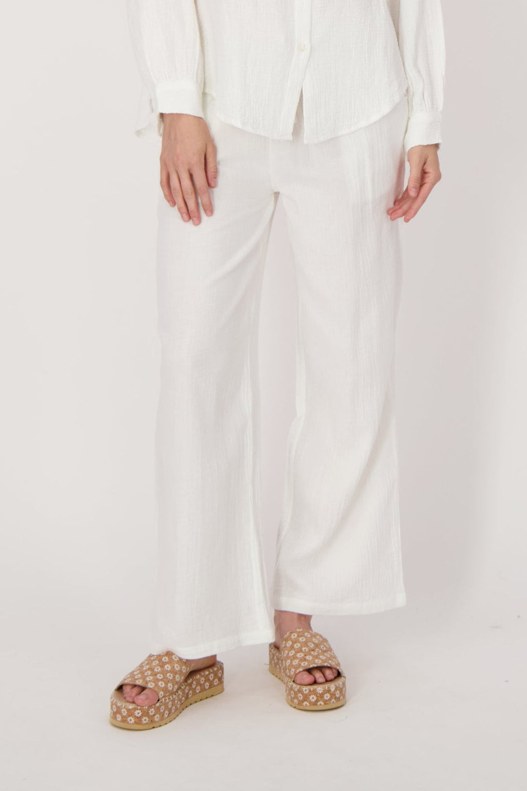 Crinkle Cotton Pant