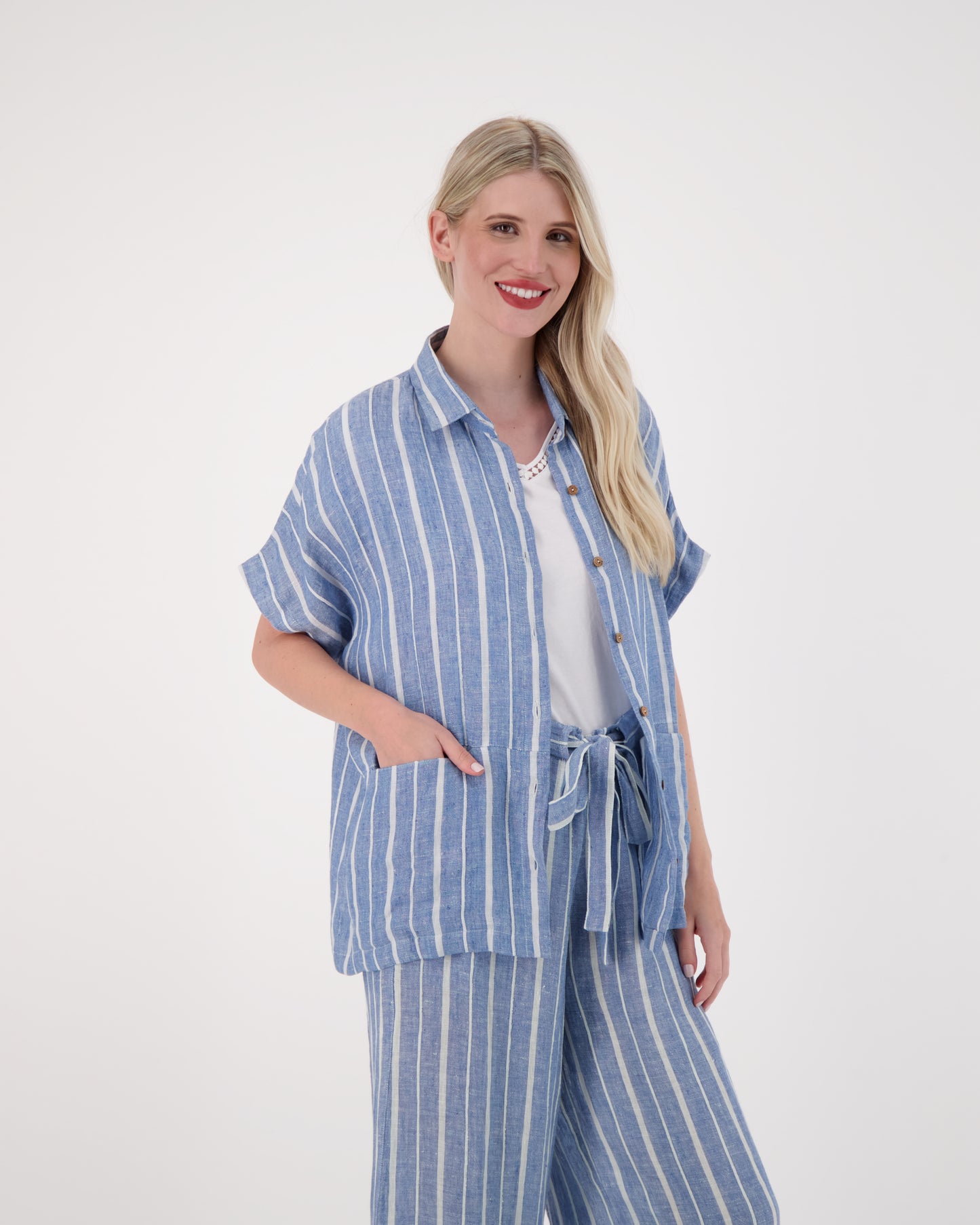 Oversized Linen Button-Up