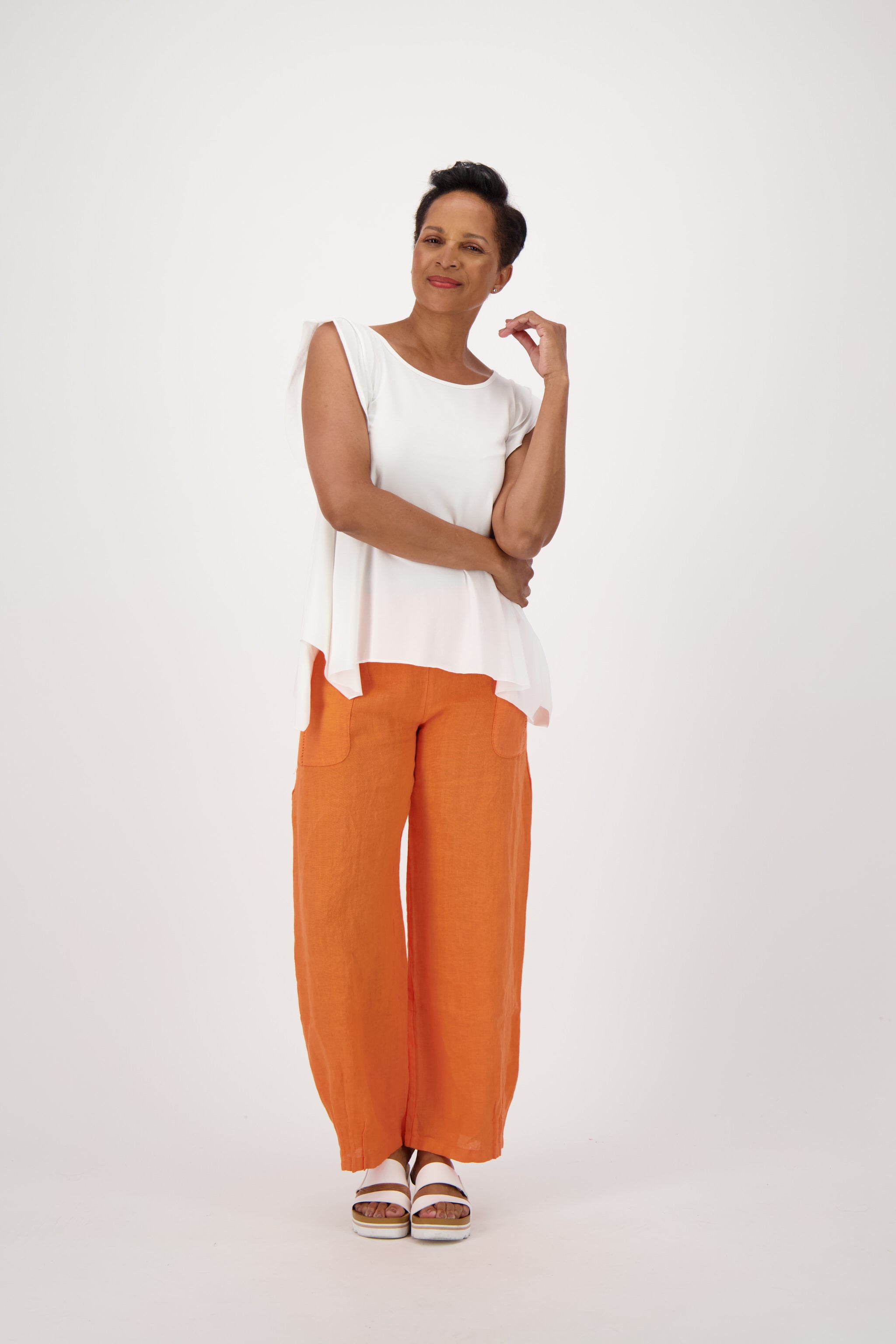 Ruffle Sleeve Summer Swing Top