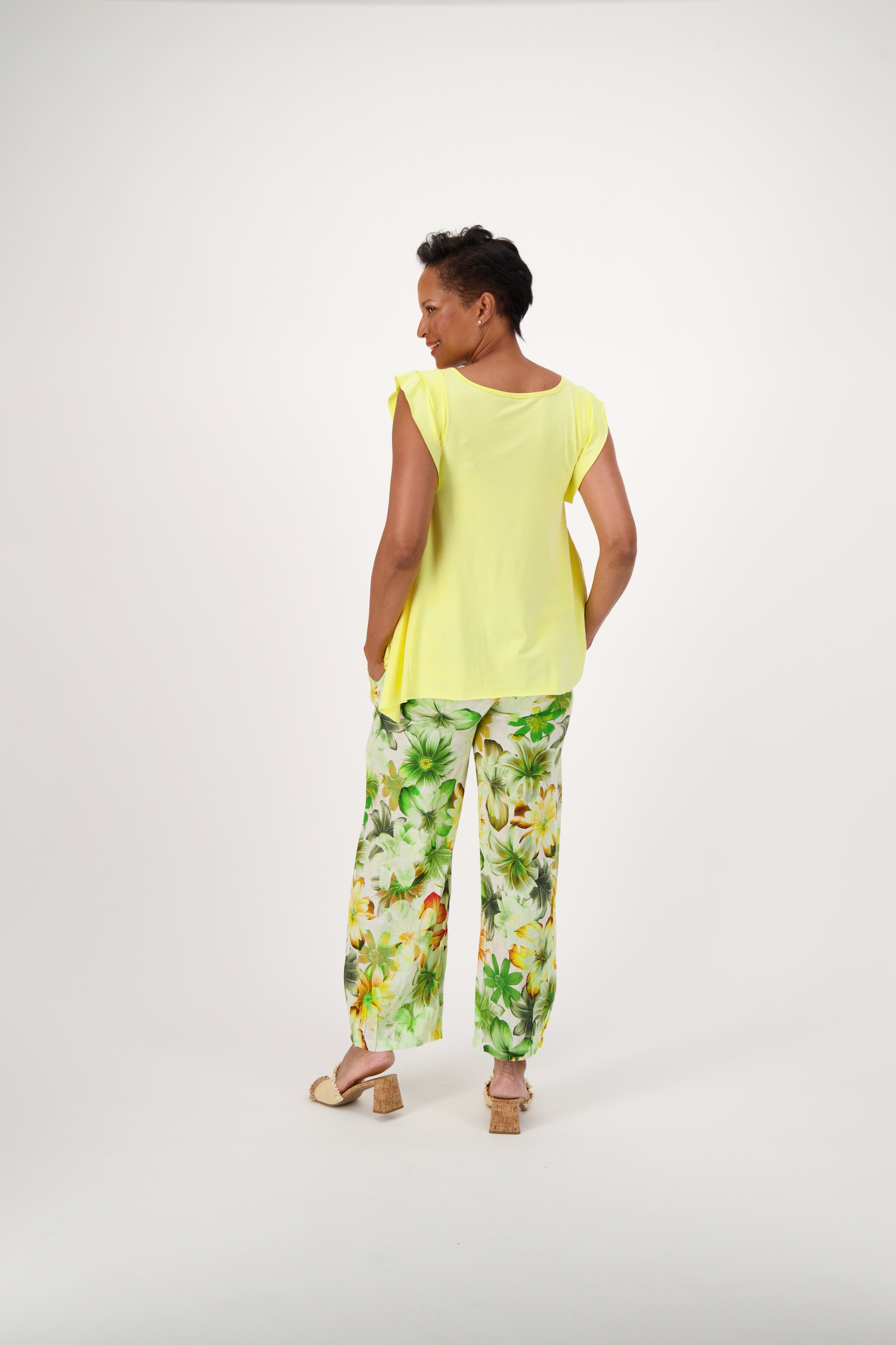 Ruffle Sleeve Summer Swing Top